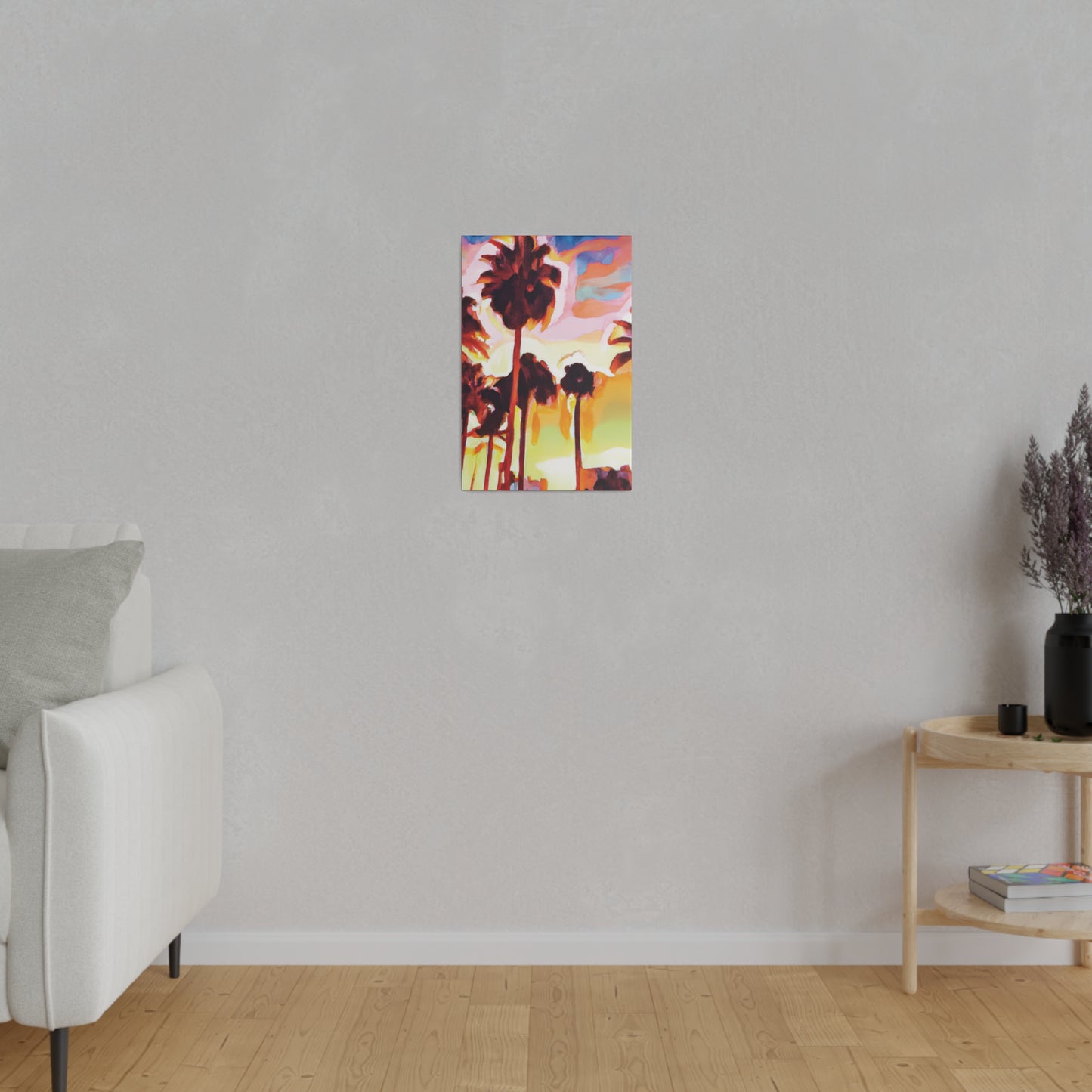 7678L - Miami Beach Sunset Painting Print | Miami | Beach | Sunset | Poster | Home Decor | Wall Art | Canvas