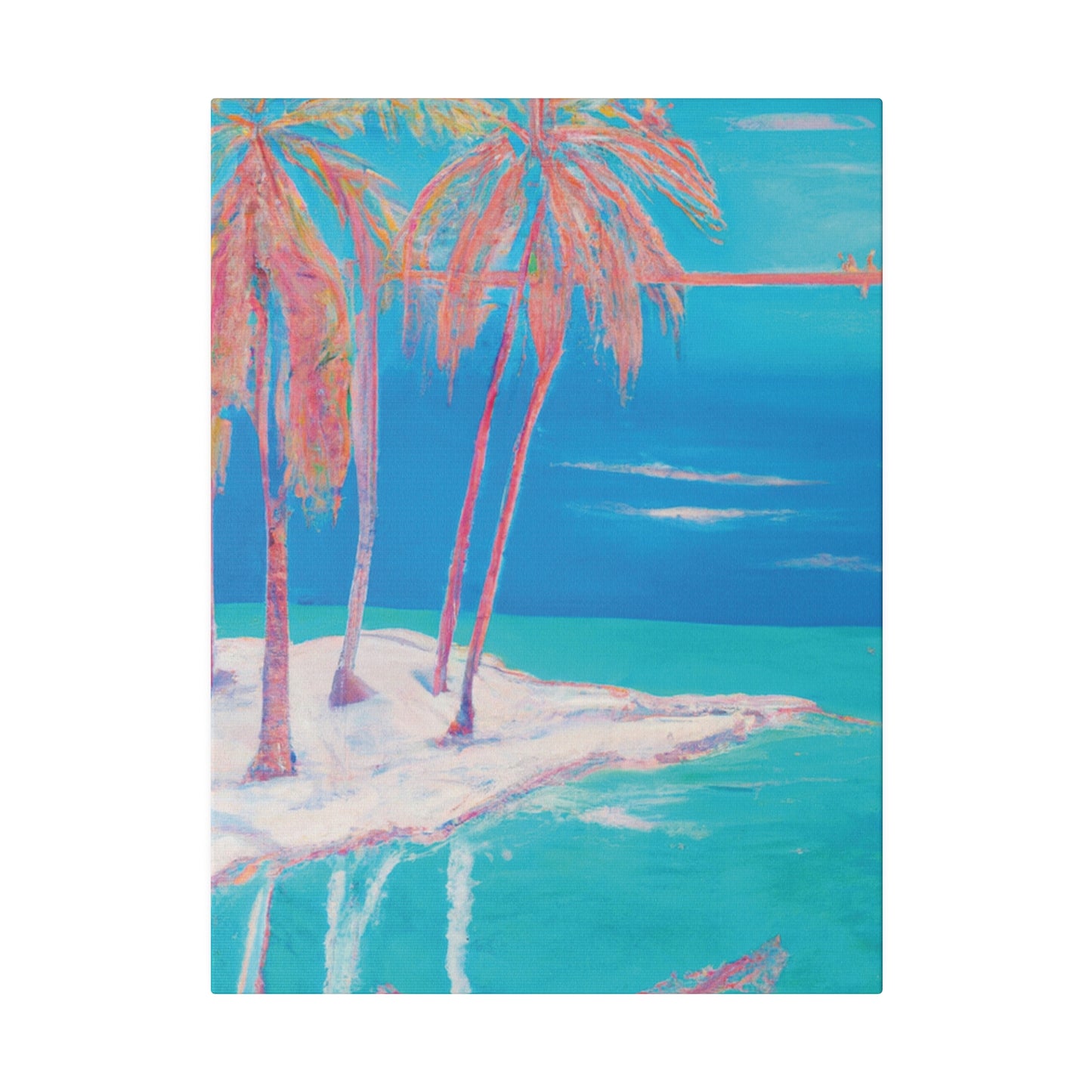 3162K - Bahamas Ocean Painting Print | Bahamas | Ocean | Beach | Poster | Home Decor | Wall Art | Canvas