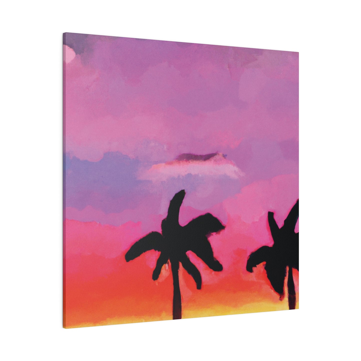 4393K - Miami Beach Sunset Painting Print | Miami | Beach | Sunset | Poster | Home Decor | Wall Art | Canvas