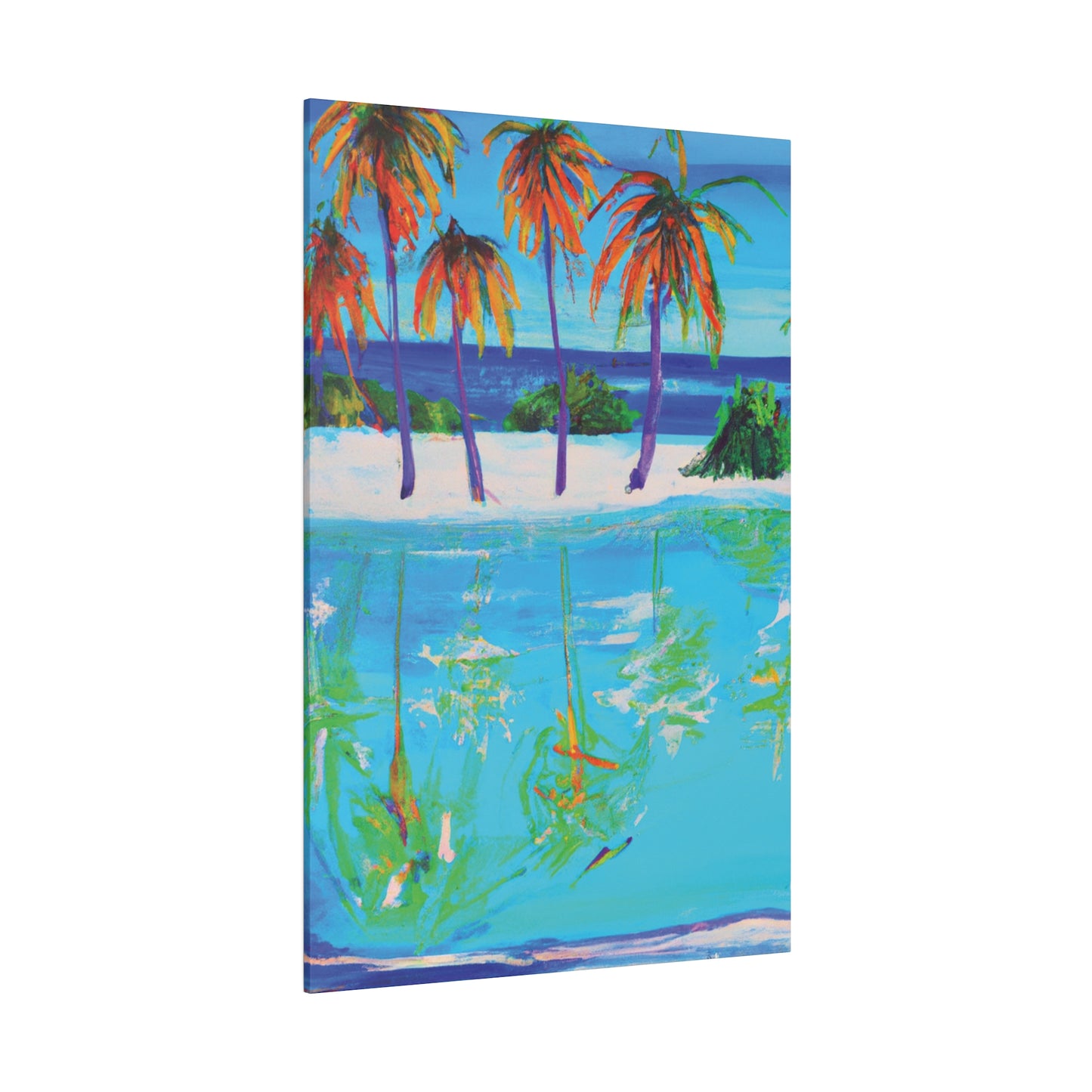 4518F - Bahamas Ocean Painting Print | Bahamas | Ocean | Beach | Poster | Home Decor | Wall Art | Canvas