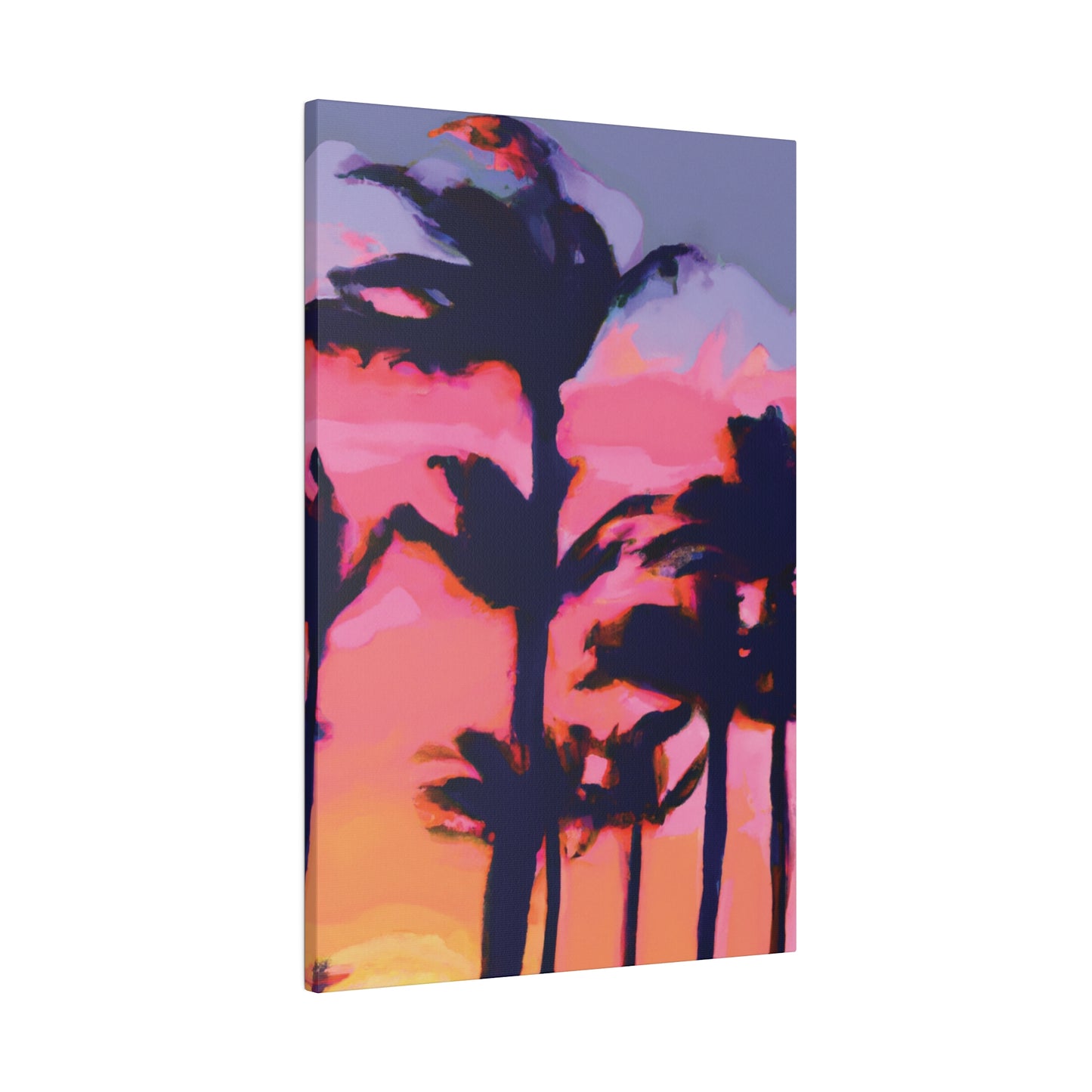 7993P - Miami Beach Sunset Painting Print | Miami | Beach | Sunset | Poster | Home Decor | Wall Art | Canvas