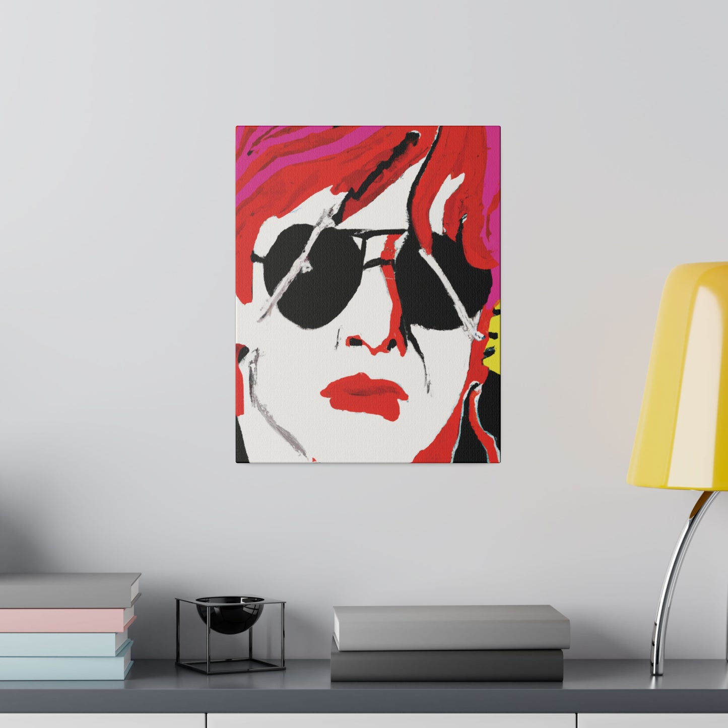 6831H - Rockstar Painting Print | Face | Abstract | Poster | Home Decor | Wall Art | Music Art | Canvas