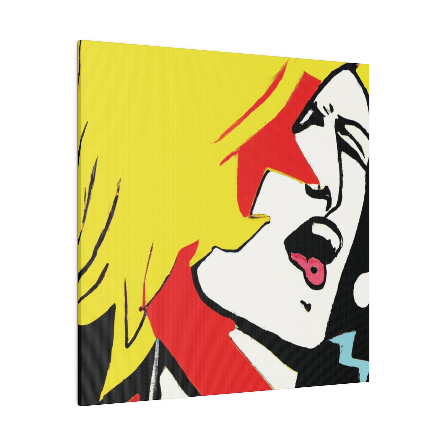 6373A - Rockstar Painting Print | Face | Abstract | Poster | Home Decor | Wall Art | Music Art | Canvas