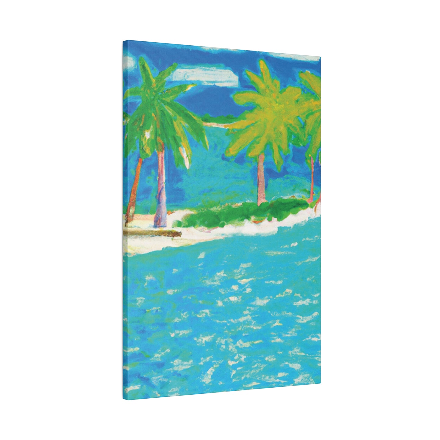 3271K - Bahamas Ocean Painting Print | Bahamas | Ocean | Beach | Poster | Home Decor | Wall Art | Canvas