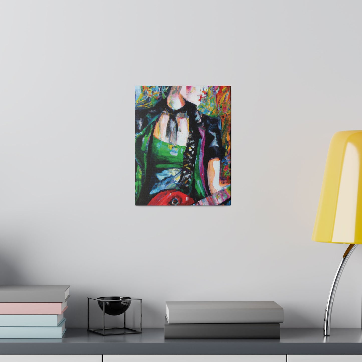 9737J - Rockstar Oil Painting Style Print | Poster | Home Decor | Wall Art | Music Art | Canvas