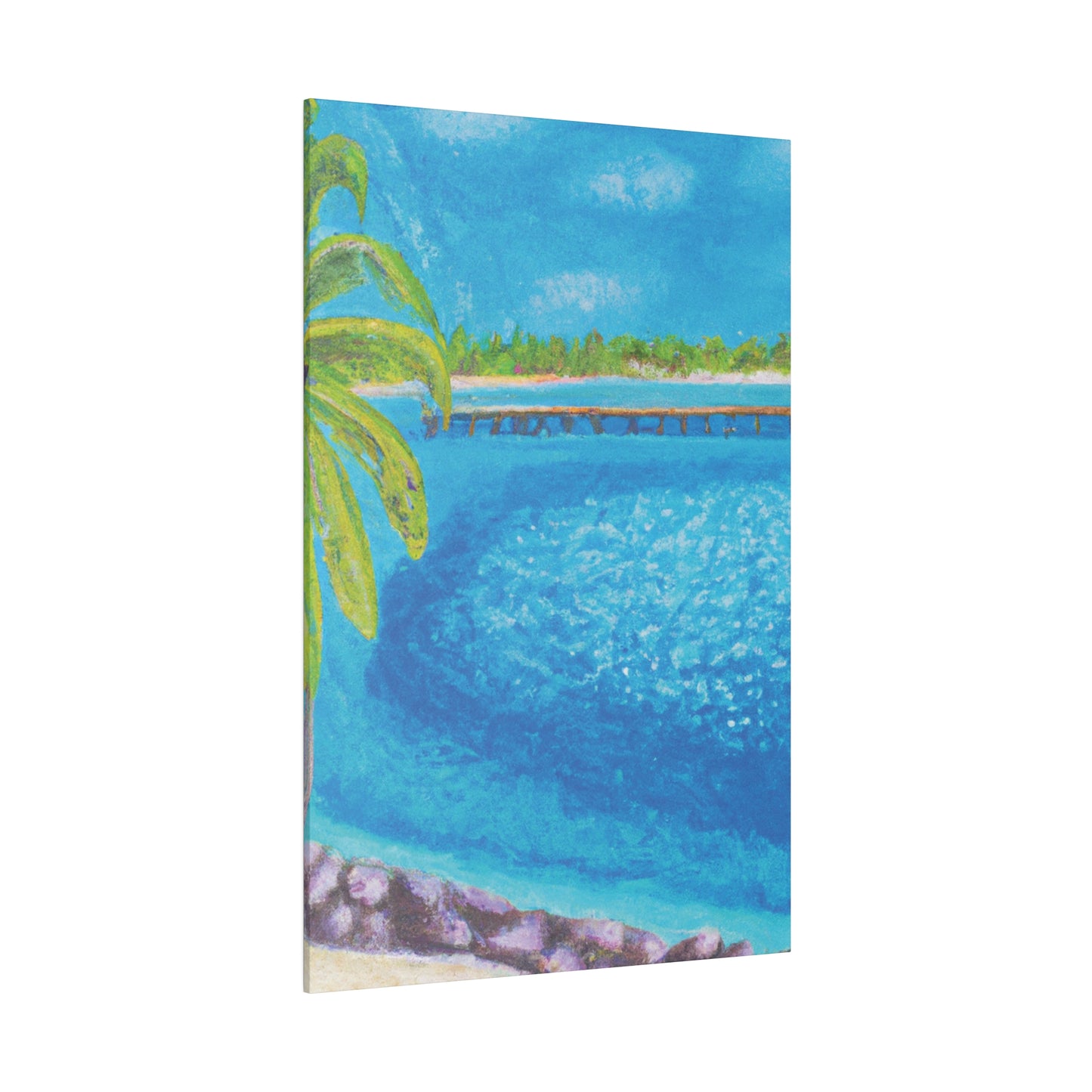 9462U - Bahamas Ocean Painting Print | Bahamas | Ocean | Beach | Poster | Home Decor | Wall Art | Canvas