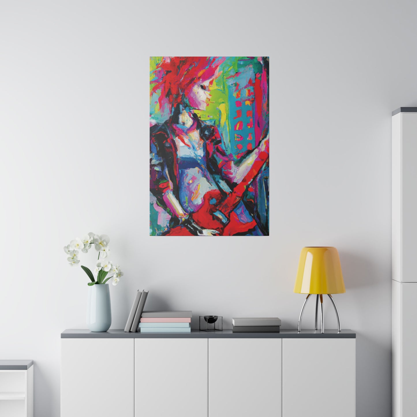 2177U - Rockstar Oil Painting Style Print | Poster | Home Decor | Wall Art | Music Art | Canvas