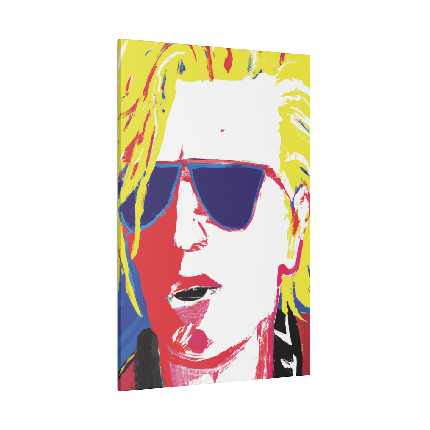 7405Y - Rockstar Painting Print | Face | Abstract | Poster | Home Decor | Wall Art | Music Art | Canvas