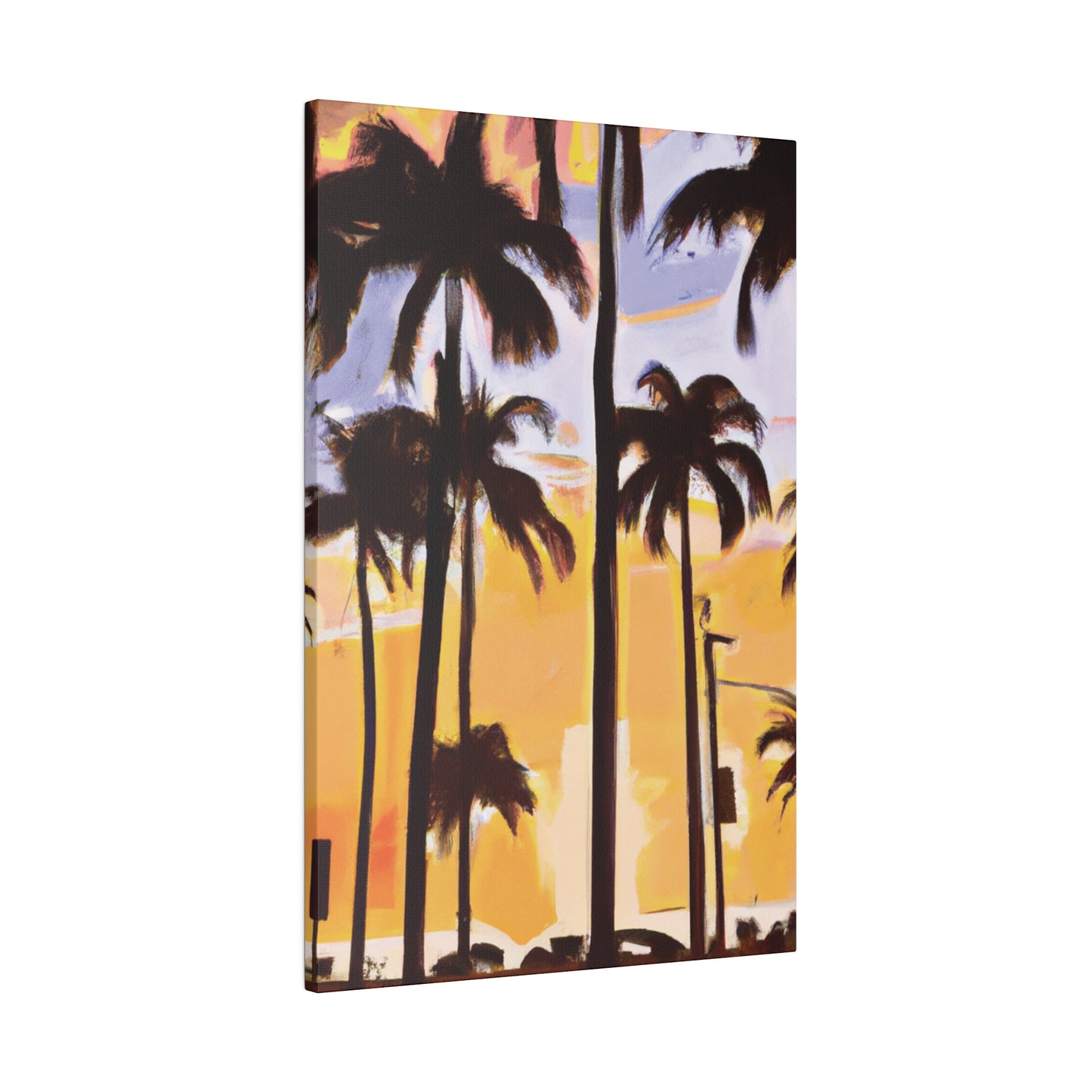 8392O - Miami Beach Sunset Painting Print | Miami | Beach | Sunset | Poster | Home Decor | Wall Art | Canvas