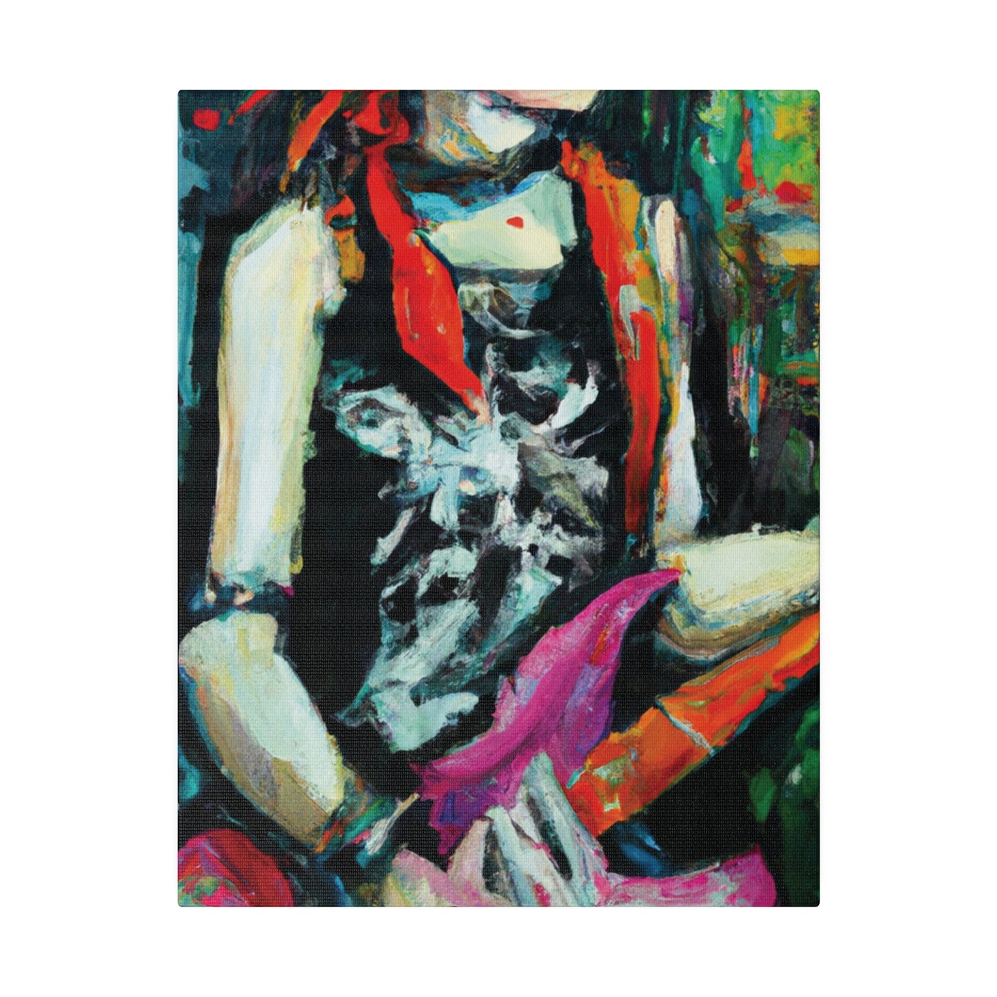 7134X - Rockstar Oil Painting Style Print | Poster | Home Decor | Wall Art | Music Art | Canvas