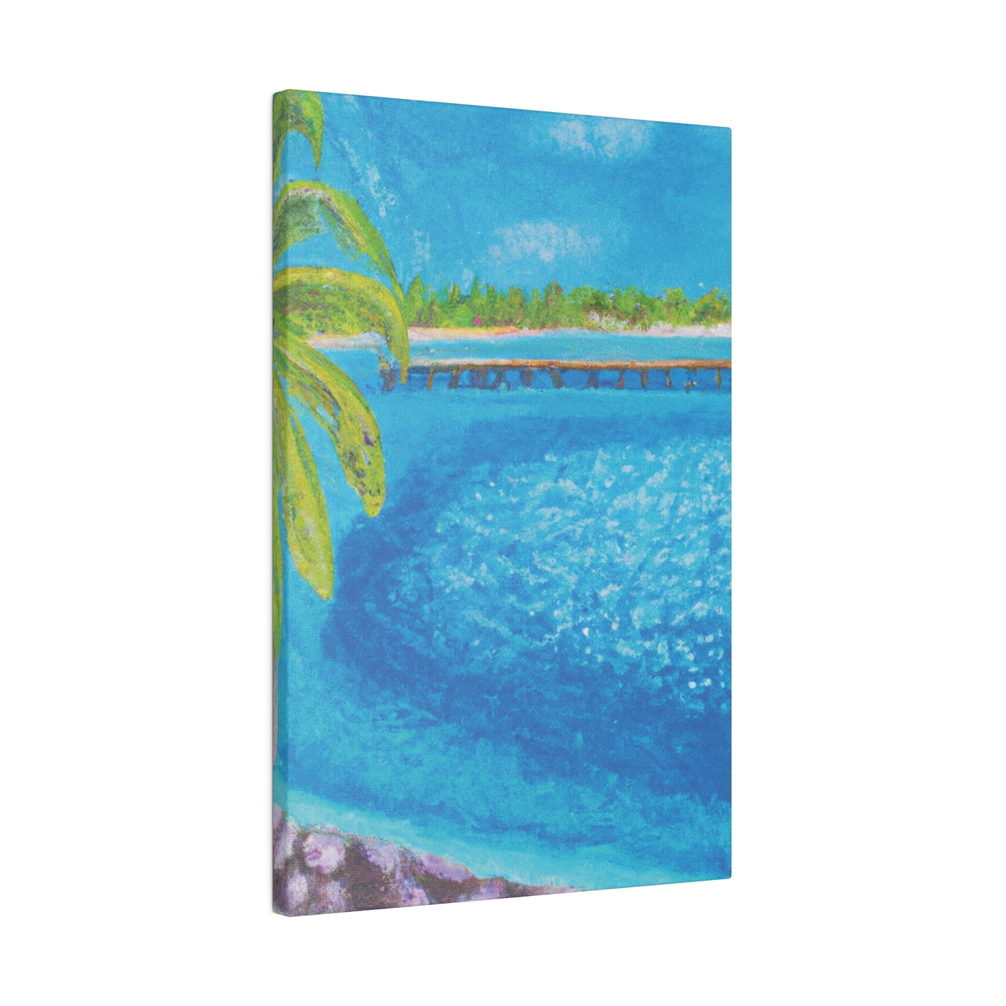 9462U - Bahamas Ocean Painting Print | Bahamas | Ocean | Beach | Poster | Home Decor | Wall Art | Canvas