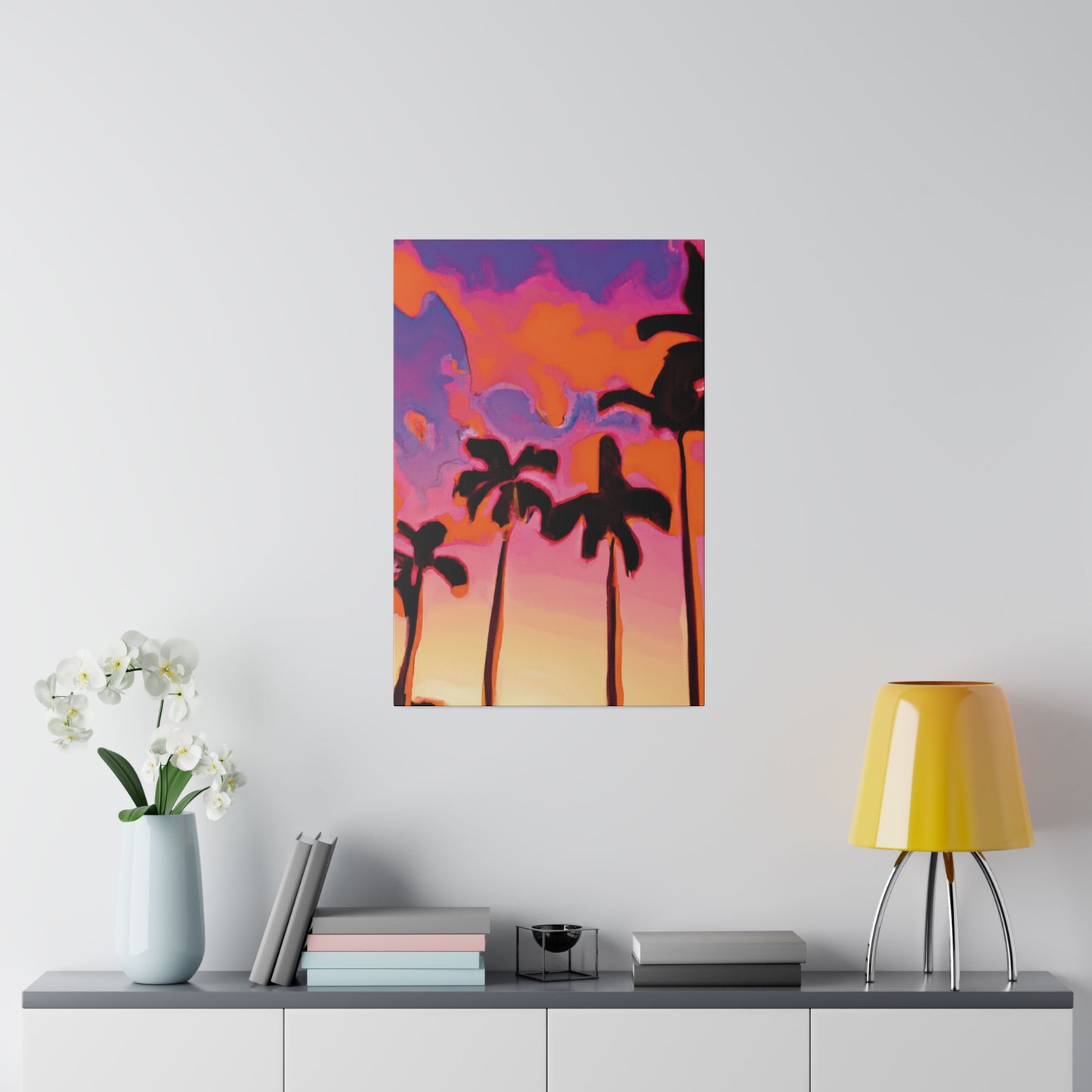 7182U - Miami Beach Sunset Painting Print | Miami | Beach | Sunset | Poster | Home Decor | Wall Art | Canvas