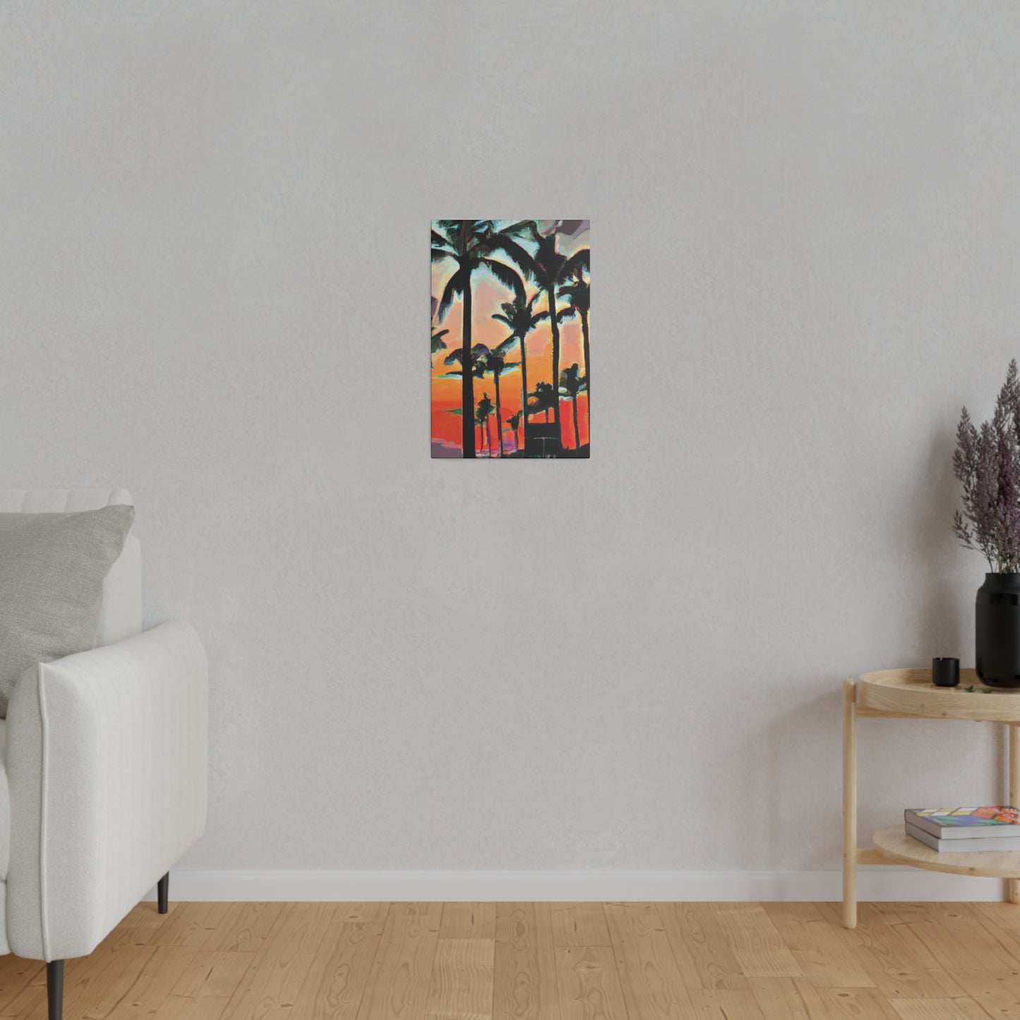 4891A - Miami Beach Sunset Painting Print | Miami | Beach | Sunset | Poster | Home Decor | Wall Art | Canvas