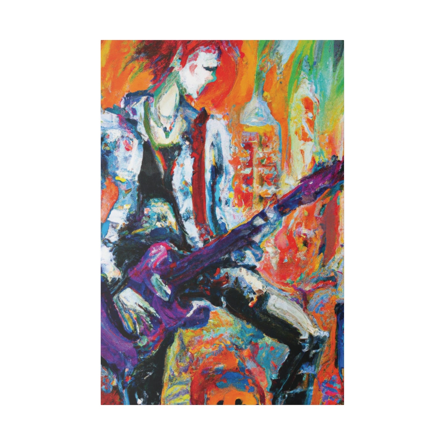 6891P - Rockstar Oil Painting Style Print | Poster | Home Decor | Wall Art | Music Art | Canvas