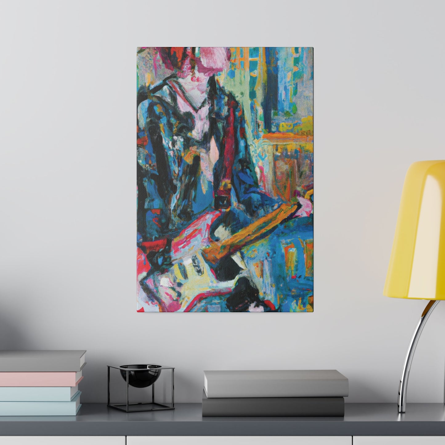 4712U - Rockstar Oil Painting Style Print | Poster | Home Decor | Wall Art | Music Art | Canvas