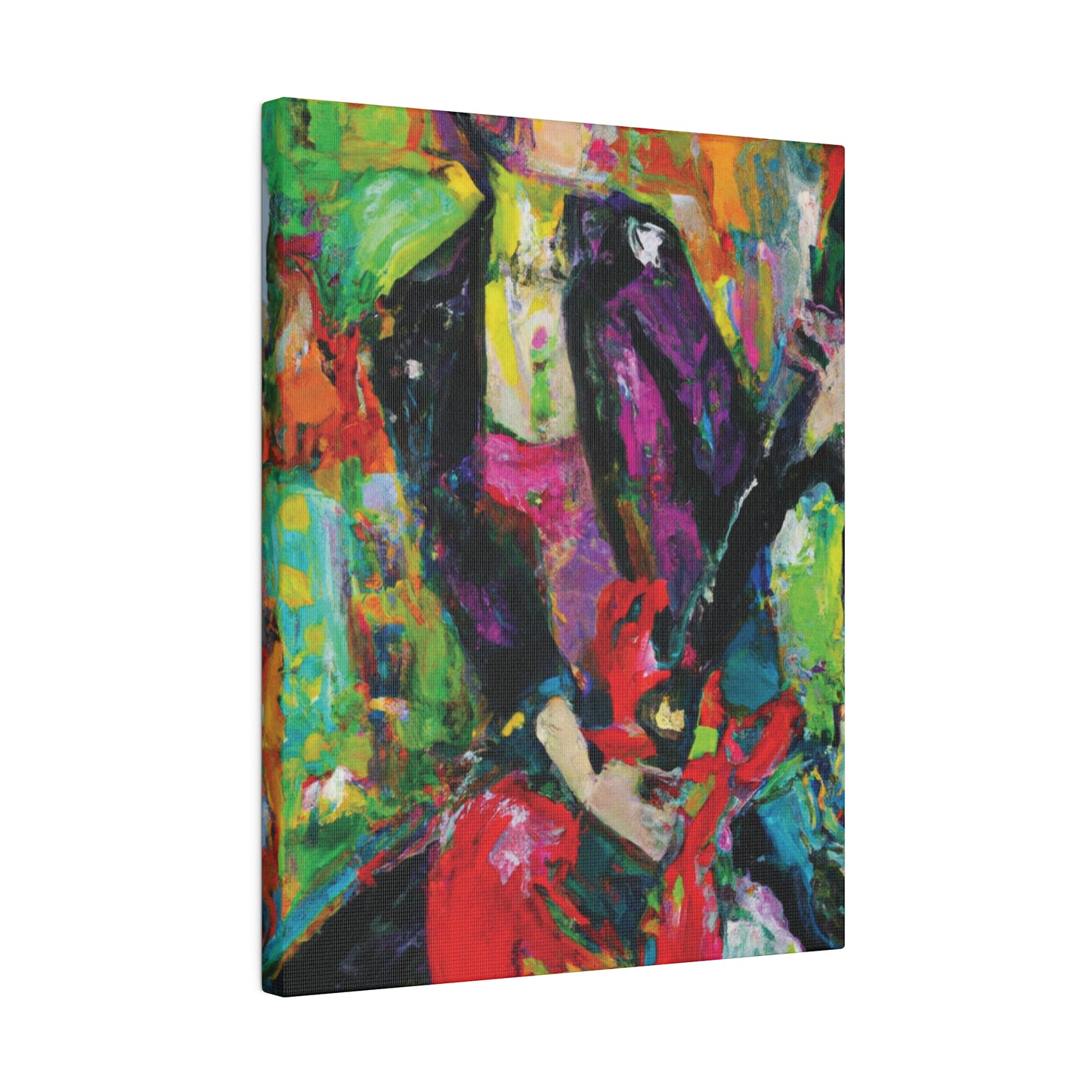 323O - Rockstar Oil Painting Style Print | Poster | Home Decor | Wall Art | Music Art | Canvas