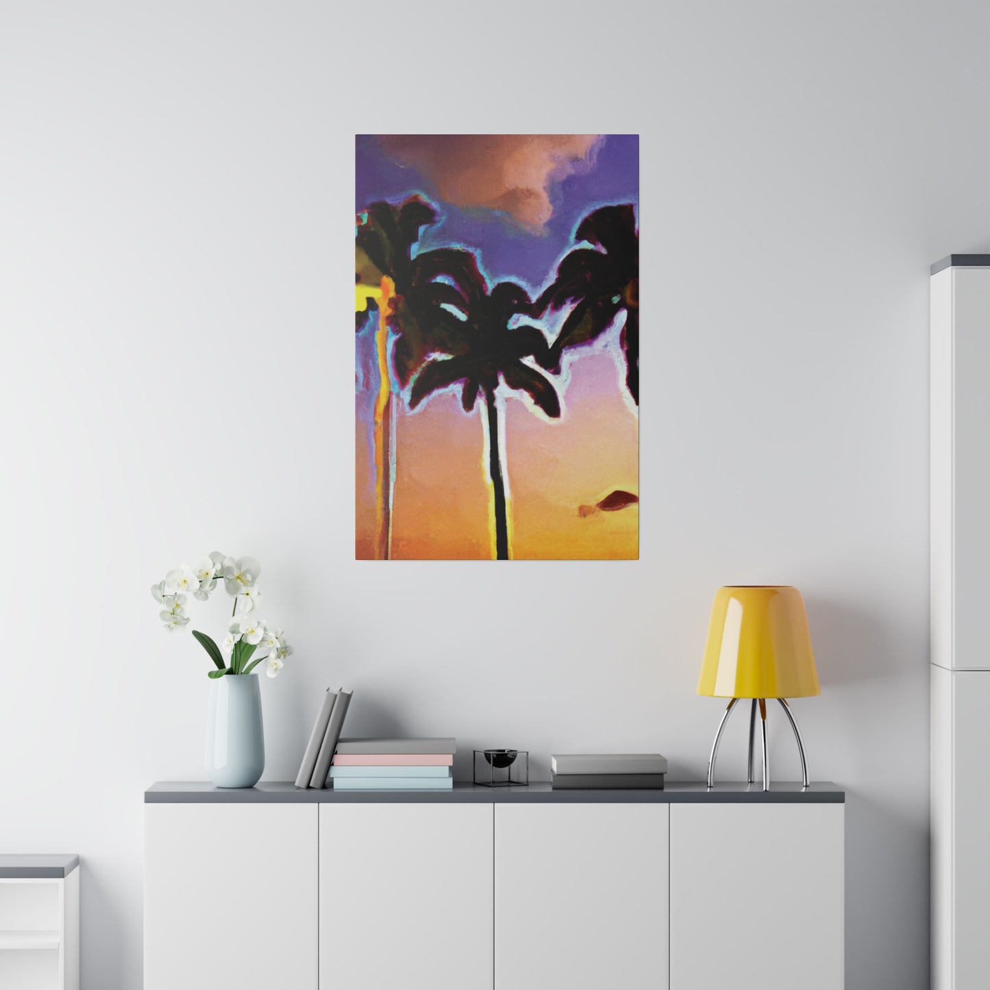 9603V - Miami Beach Sunset Painting Print | Miami | Beach | Sunset | Poster | Home Decor | Wall Art | Canvas