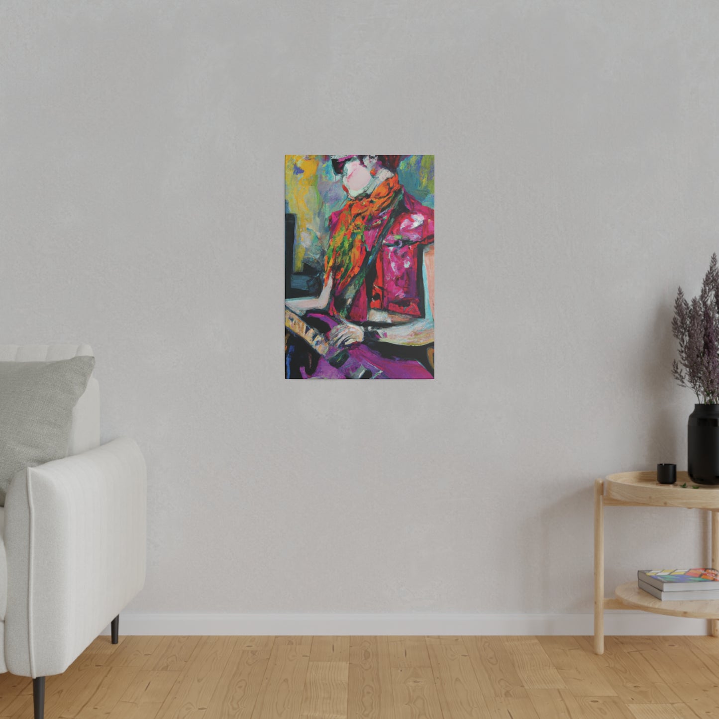 9053L - Rockstar Oil Painting Style Print | Poster | Home Decor | Wall Art | Music Art | Canvas