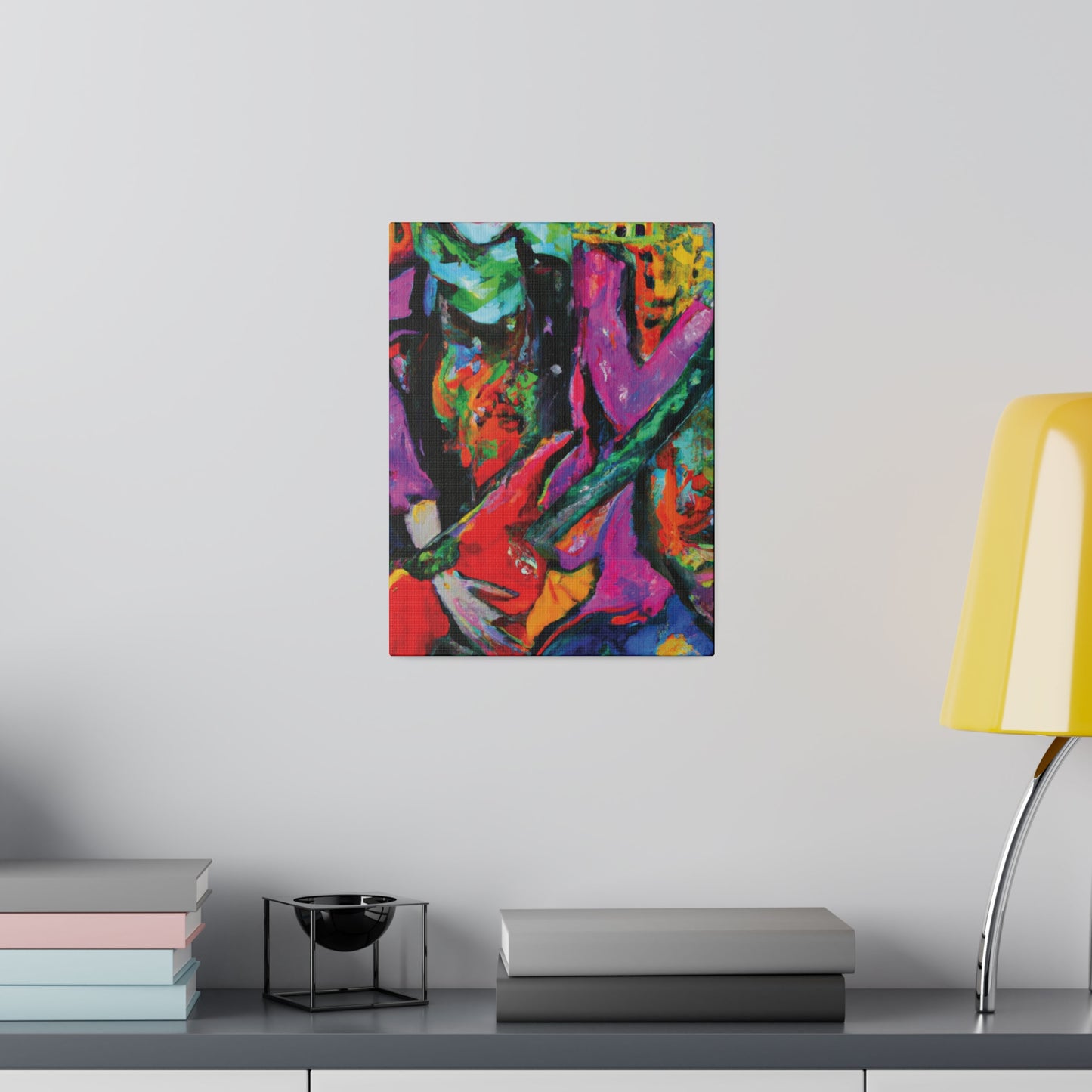 3861D - Rockstar Oil Painting Style Print | Poster | Home Decor | Wall Art | Music Art | Canvas
