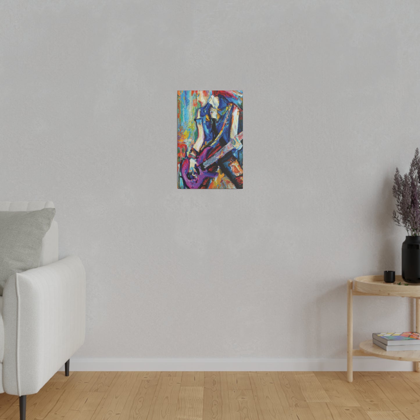 3886Z - Rockstar Oil Painting Style Print | Poster | Home Decor | Wall Art | Music Art | Canvas