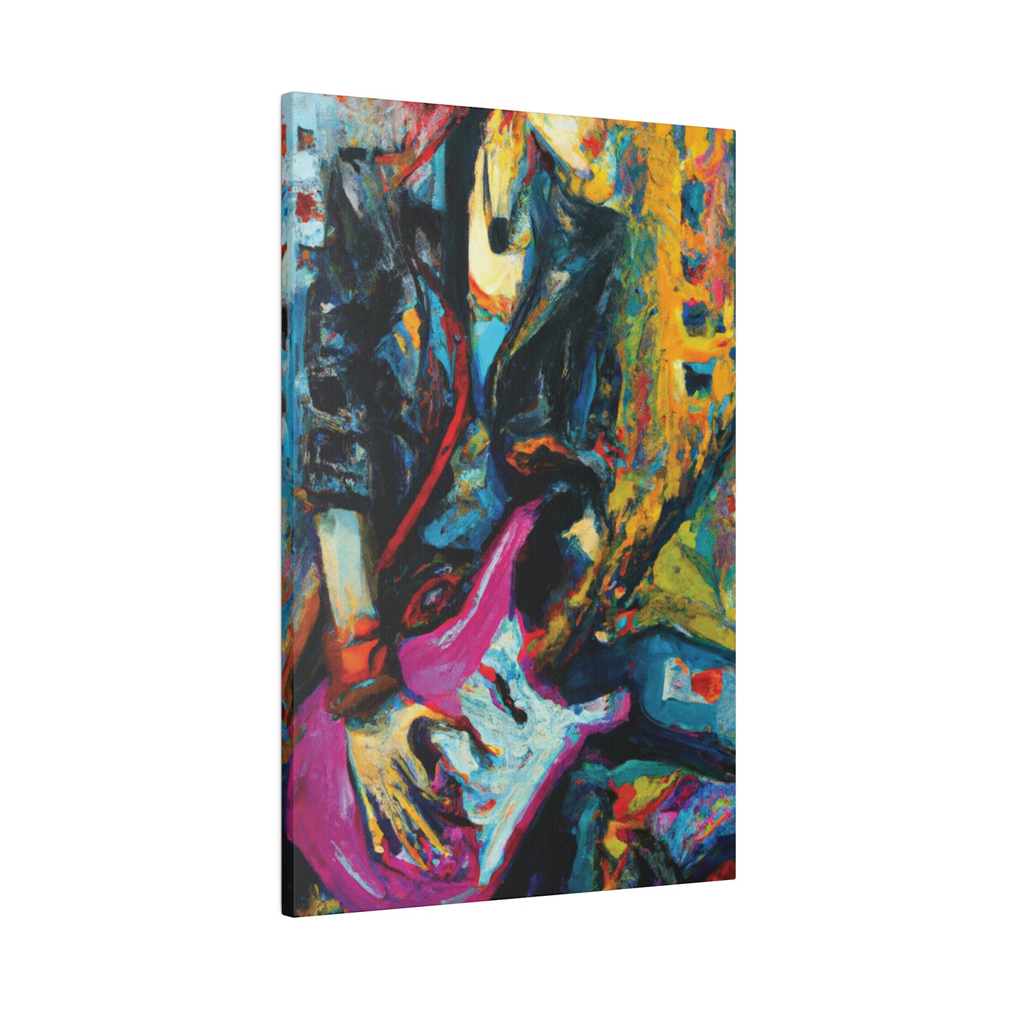 6873X - Rockstar Oil Painting Style Print | Poster | Home Decor | Wall Art | Music Art | Canvas