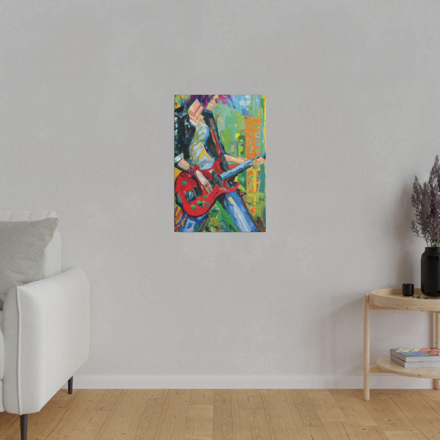 7369K - Rockstar Oil Painting Style Print | Poster | Home Decor | Wall Art | Music Art | Canvas