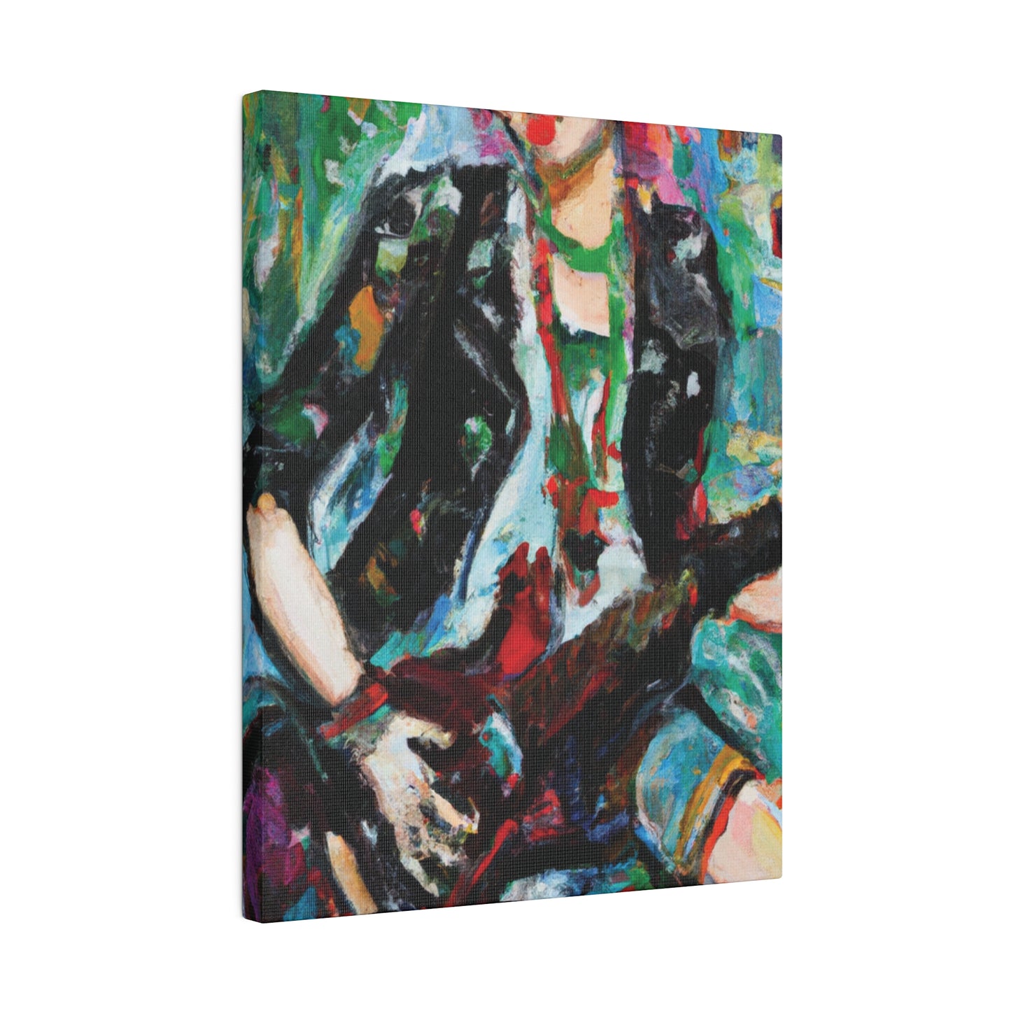 6789Z - Rockstar Oil Painting Style Print | Poster | Home Decor | Wall Art | Music Art | Canvas