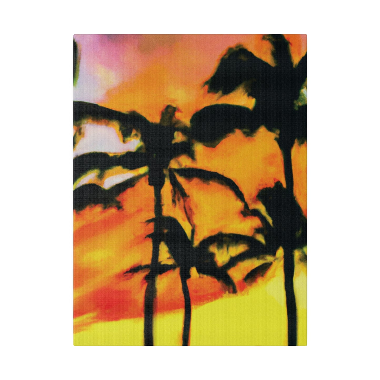 8694V - Miami Beach Sunset Painting Print | Miami | Beach | Sunset | Poster | Home Decor | Wall Art | Canvas