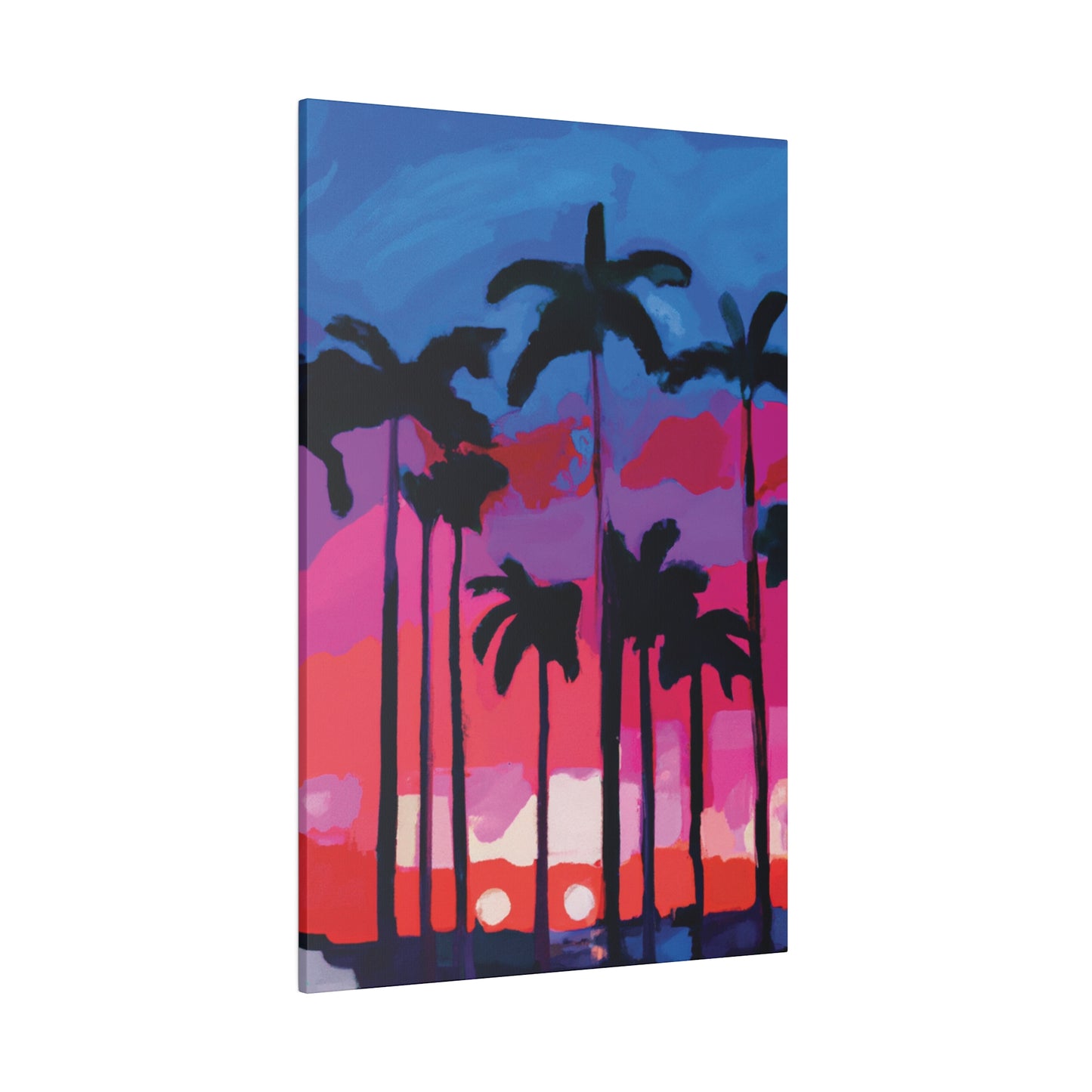 7245Y - Miami Beach Sunset Painting Print | Miami | Beach | Sunset | Poster | Home Decor | Wall Art | Canvas