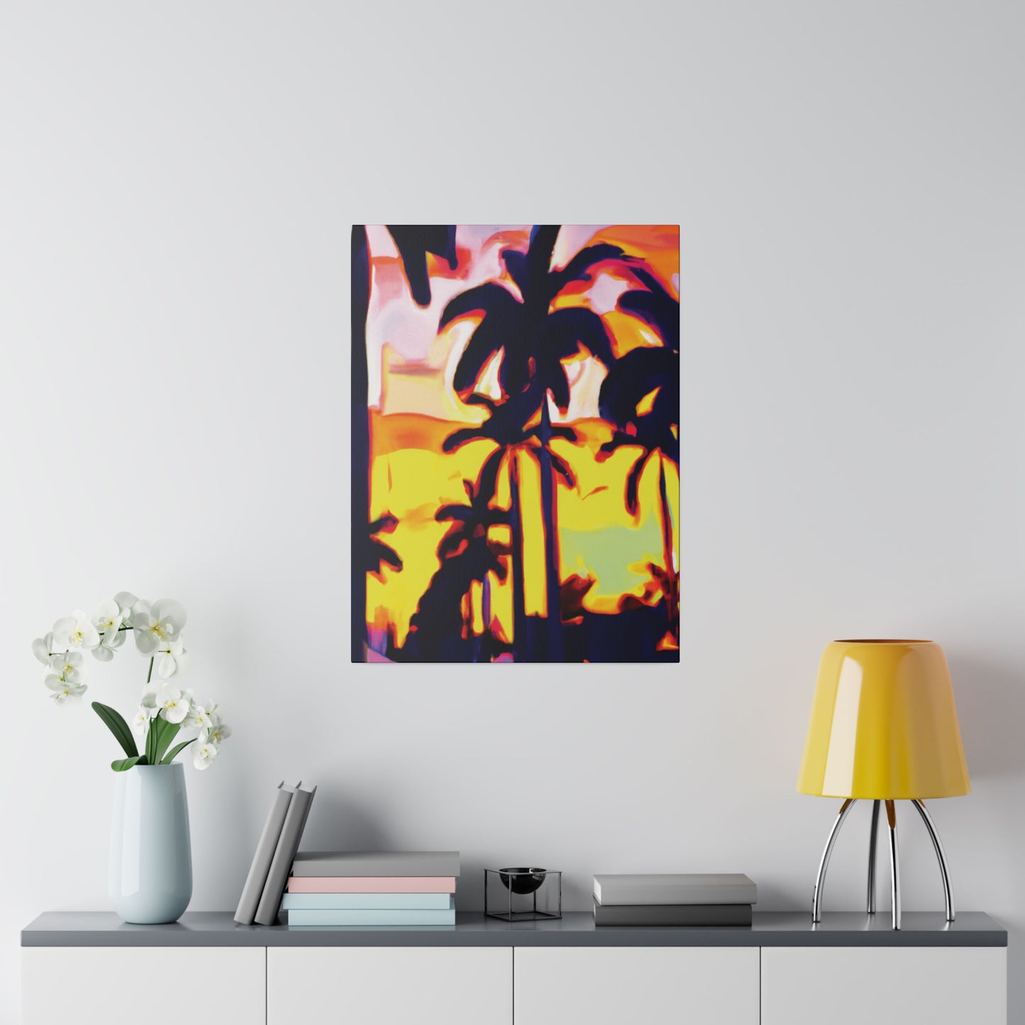 8254X - Miami Beach Sunset Painting Print | Miami | Beach | Sunset | Poster | Home Decor | Wall Art | Canvas