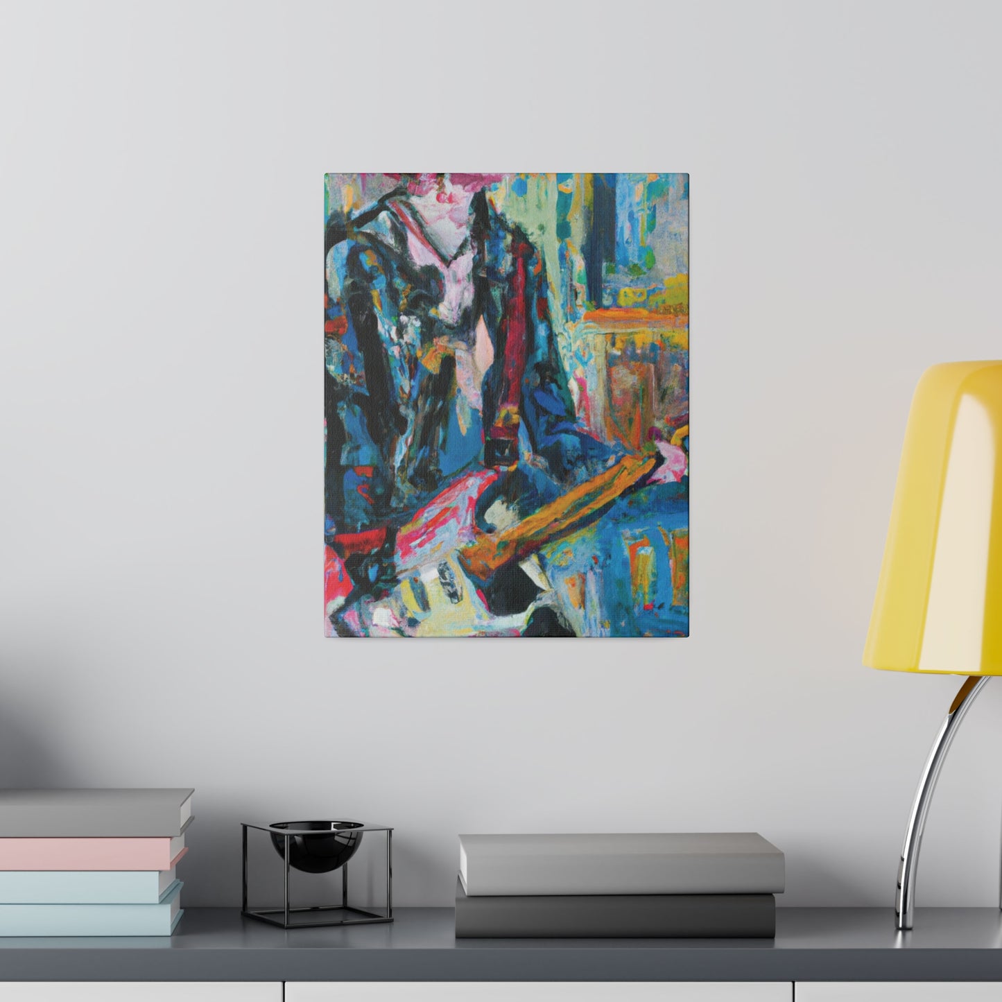 4712U - Rockstar Oil Painting Style Print | Poster | Home Decor | Wall Art | Music Art | Canvas