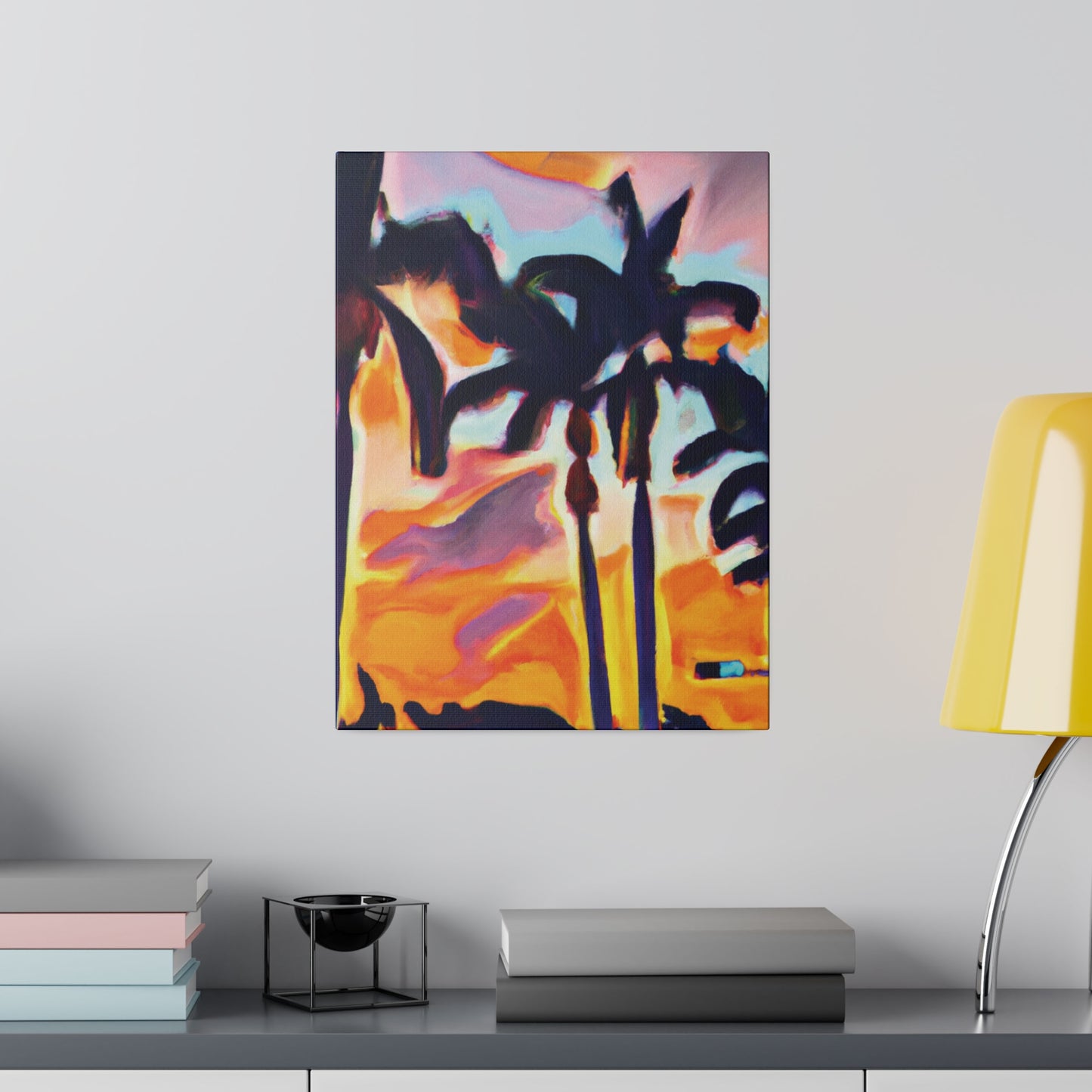 9435K - Miami Beach Sunset Painting Print | Miami | Beach | Sunset | Poster | Home Decor | Wall Art | Canvas