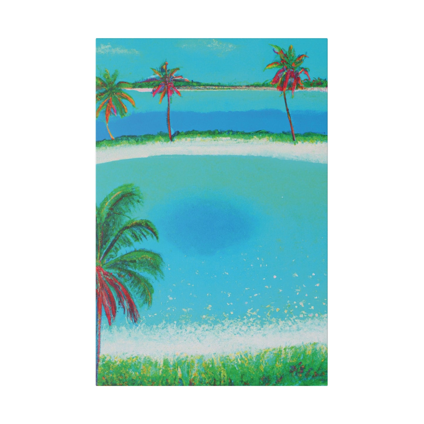 2198G - Bahamas Ocean Painting Print | Bahamas | Ocean | Beach | Poster | Home Decor | Wall Art | Canvas