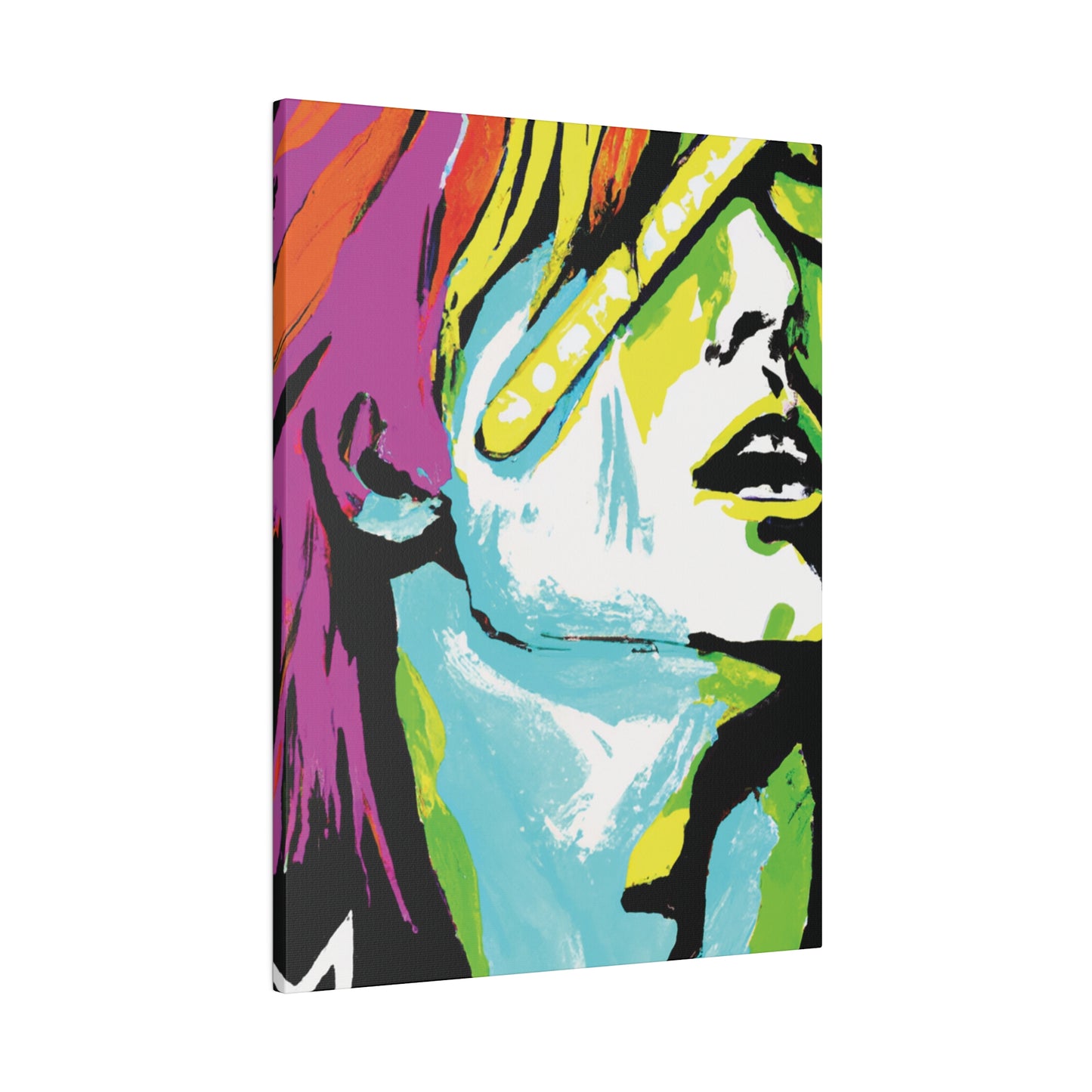 2120E - Rockstar Painting Print | Face | Abstract | Poster | Home Decor | Wall Art | Music Art | Canvas