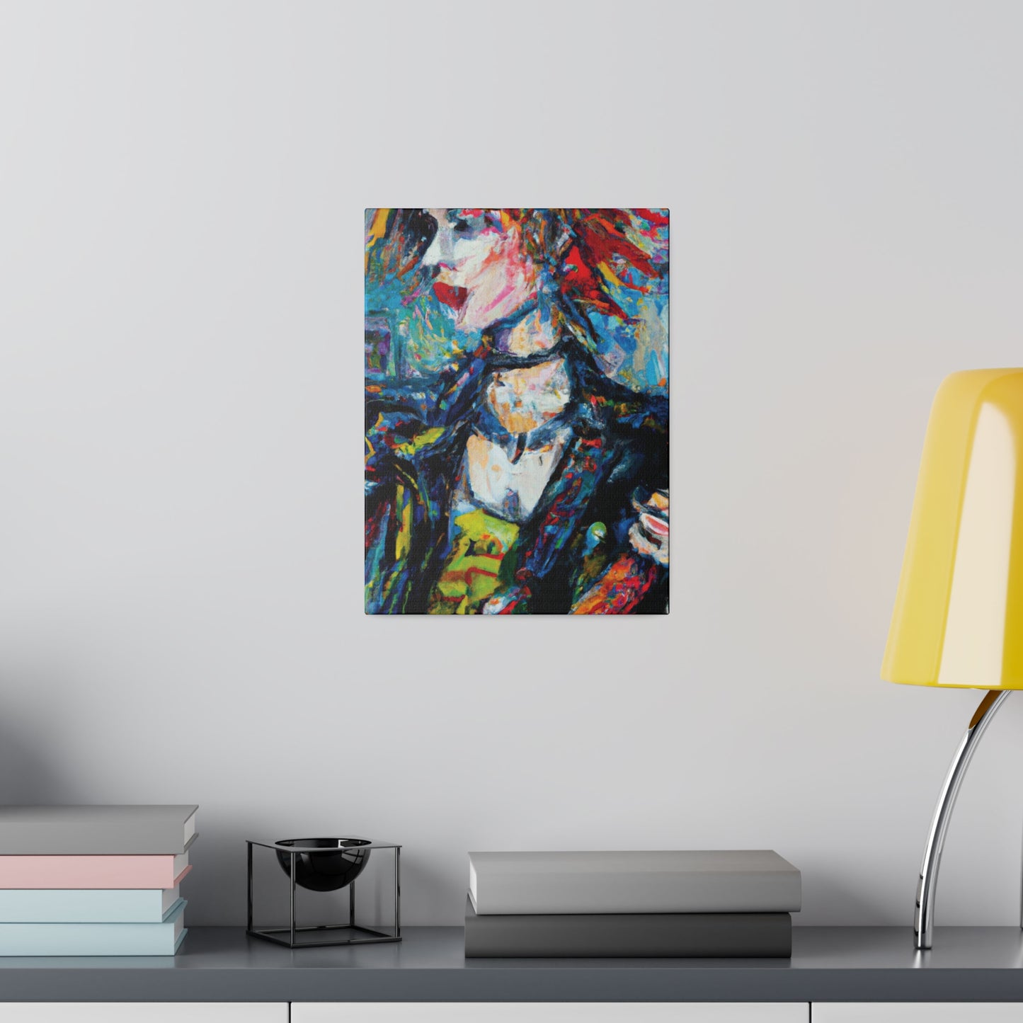 5997K - Rockstar Oil Painting Style Print | Poster | Home Decor | Wall Art | Music Art | Canvas