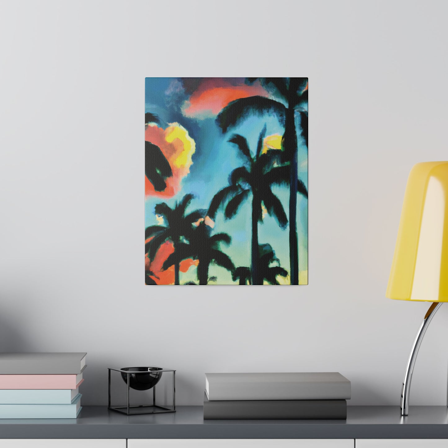 8724W - Miami Beach Sunset Painting Print | Miami | Beach | Sunset | Poster | Home Decor | Wall Art | Canvas