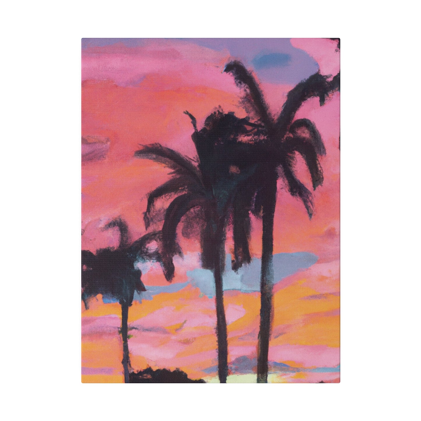 6349G - Miami Beach Sunset Painting Print | Miami | Beach | Sunset | Poster | Home Decor | Wall Art | Canvas