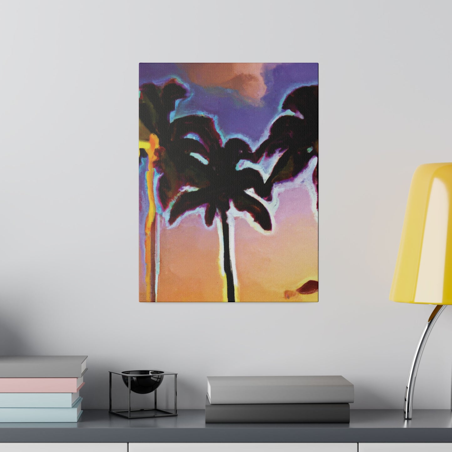 9603V - Miami Beach Sunset Painting Print | Miami | Beach | Sunset | Poster | Home Decor | Wall Art | Canvas