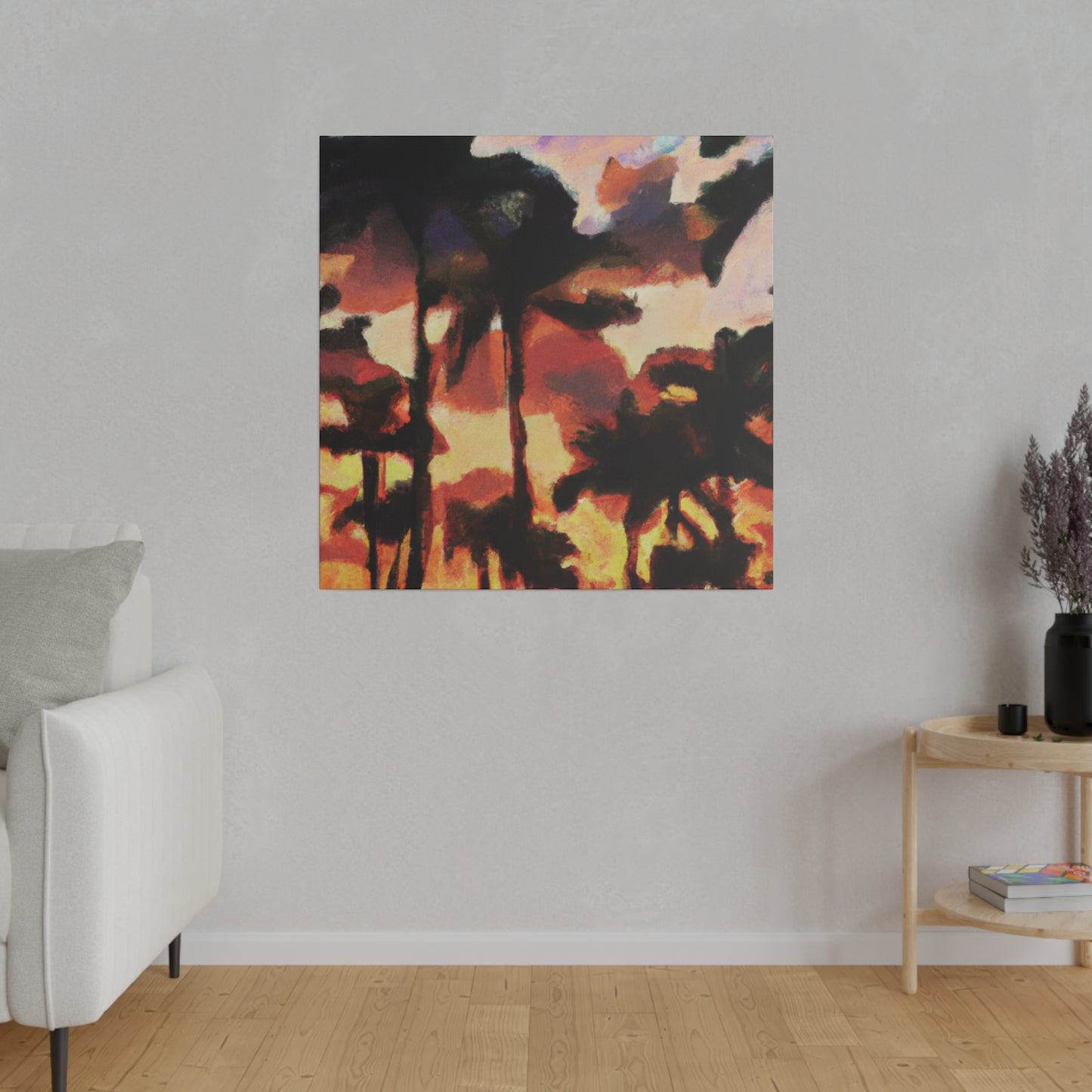 8396Z - Miami Beach Sunset Painting Print | Miami | Beach | Sunset | Poster | Home Decor | Wall Art | Canvas