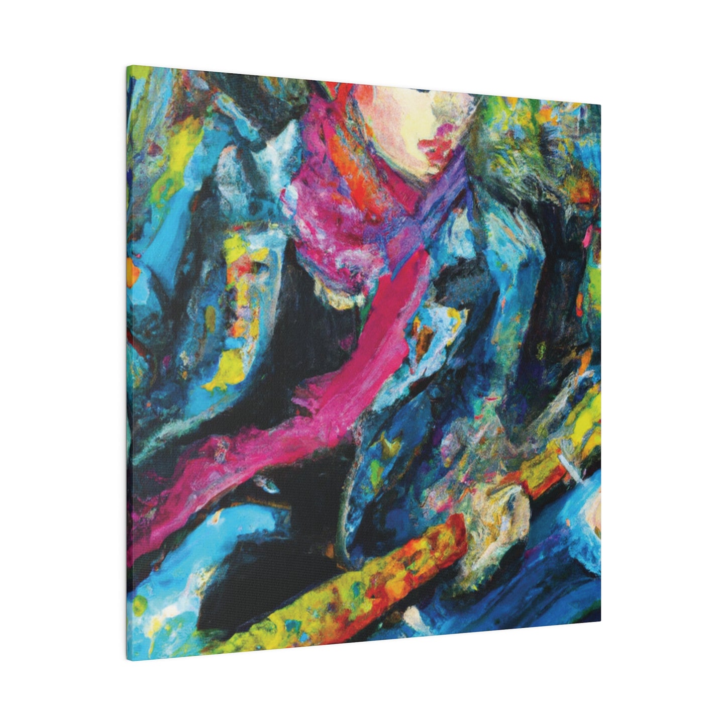 9823X - Rockstar Oil Painting Style Print | Poster | Home Decor | Wall Art | Music Art | Canvas