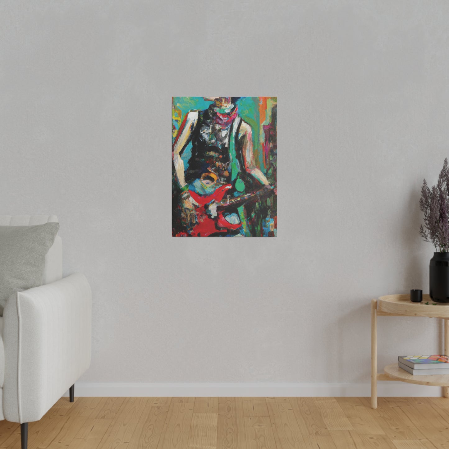 9287Z - Rockstar Oil Painting Style Print | Poster | Home Decor | Wall Art | Music Art | Canvas