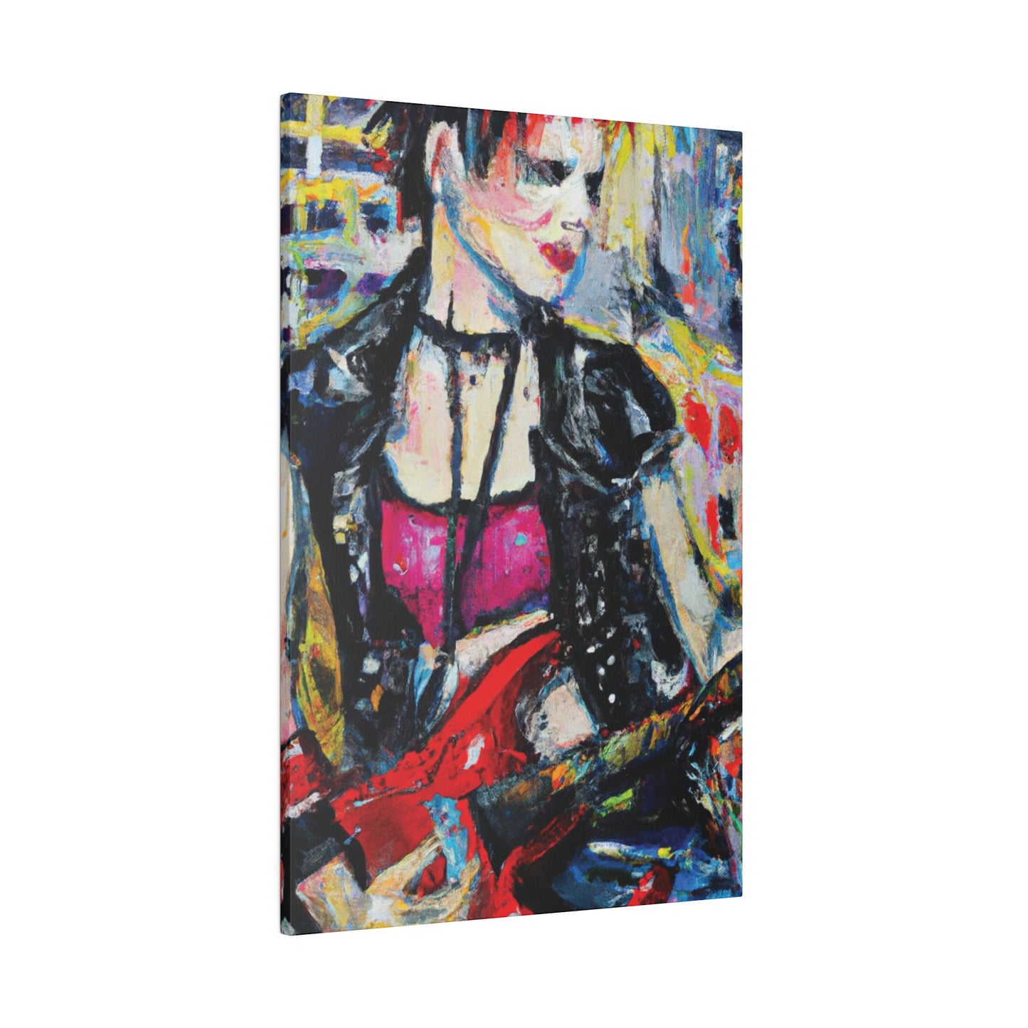 6167B - Rockstar Oil Painting Style Print | Poster | Home Decor | Wall Art | Music Art | Canvas