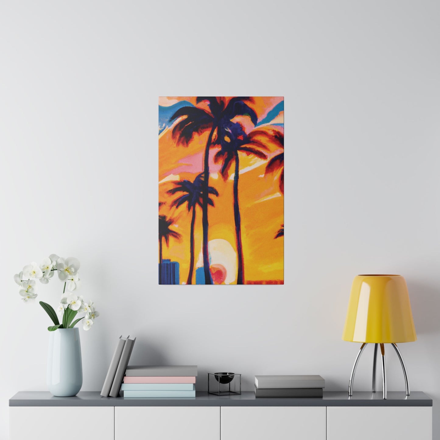 2067G - Miami Beach Sunset Painting Print | Miami | Beach | Sunset | Poster | Home Decor | Wall Art | Canvas