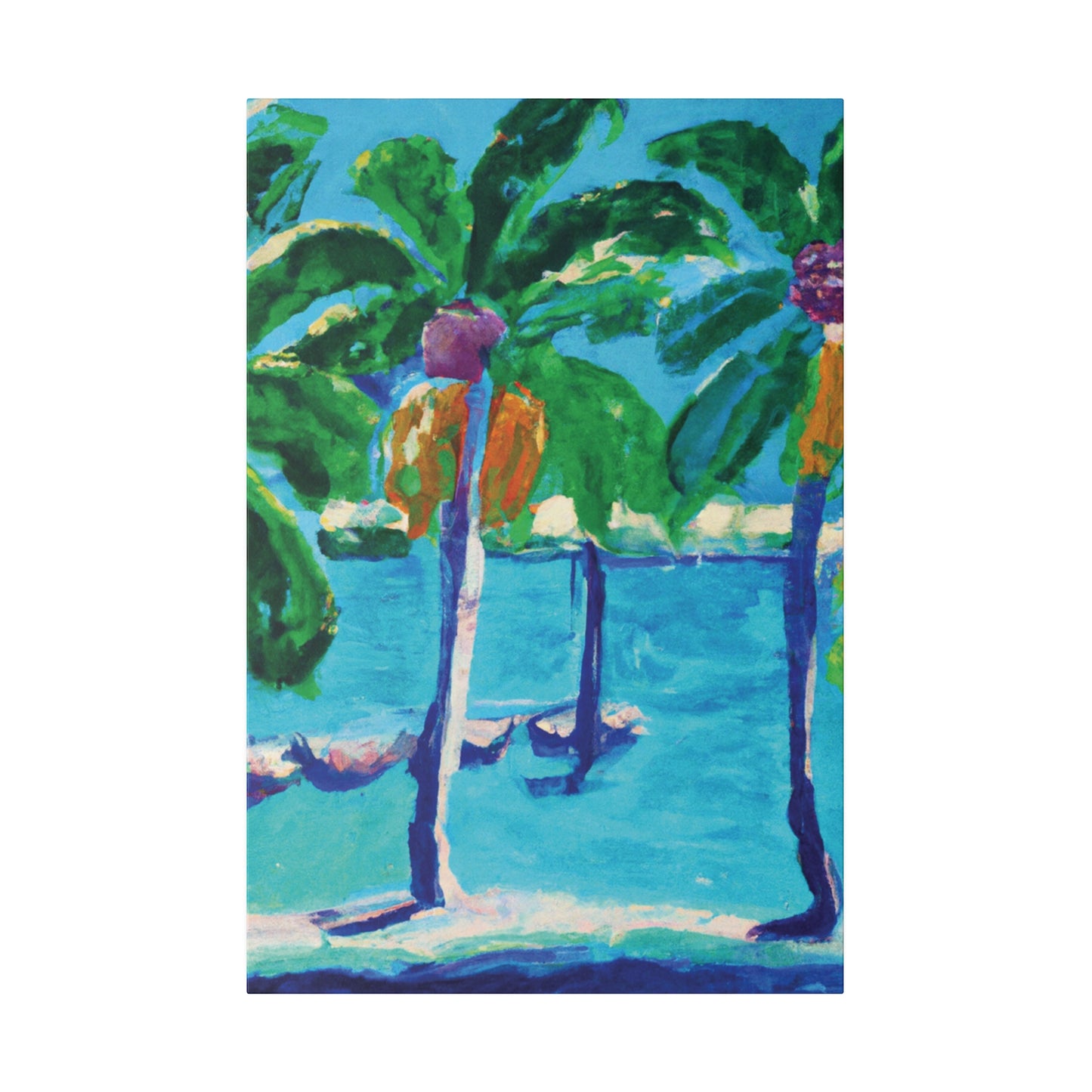 2944U - Bahamas Ocean Painting Print | Bahamas | Ocean | Beach | Poster | Home Decor | Wall Art | Canvas