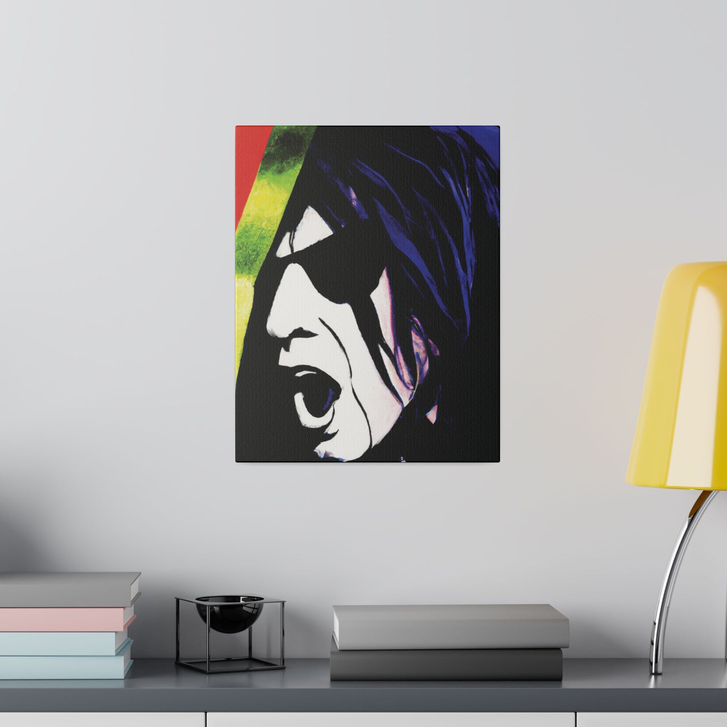 1890A - Rockstar Painting Print | Face | Abstract | Poster | Home Decor | Wall Art | Music Art | Canvas