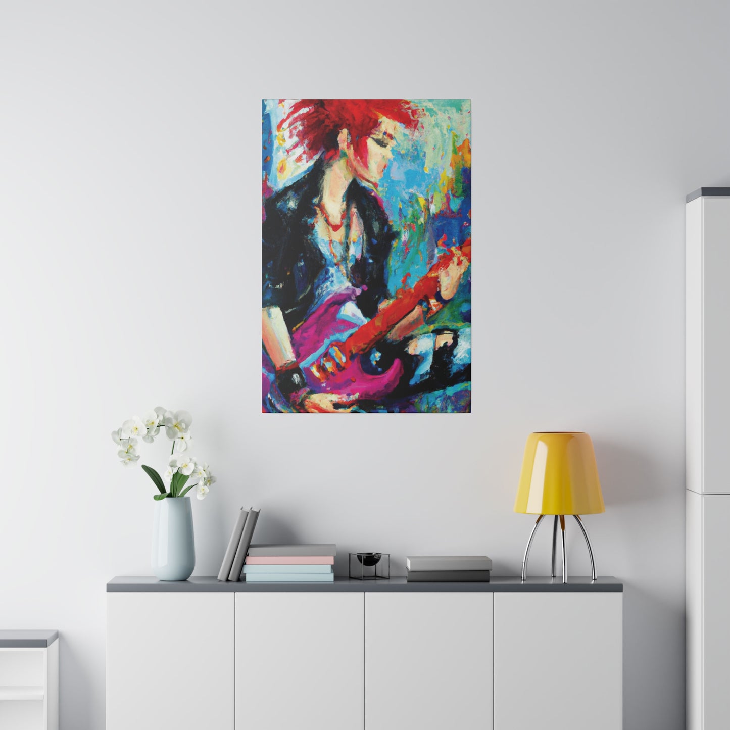 6476F - Rockstar Oil Painting Style Print | Poster | Home Decor | Wall Art | Music Art | Canvas