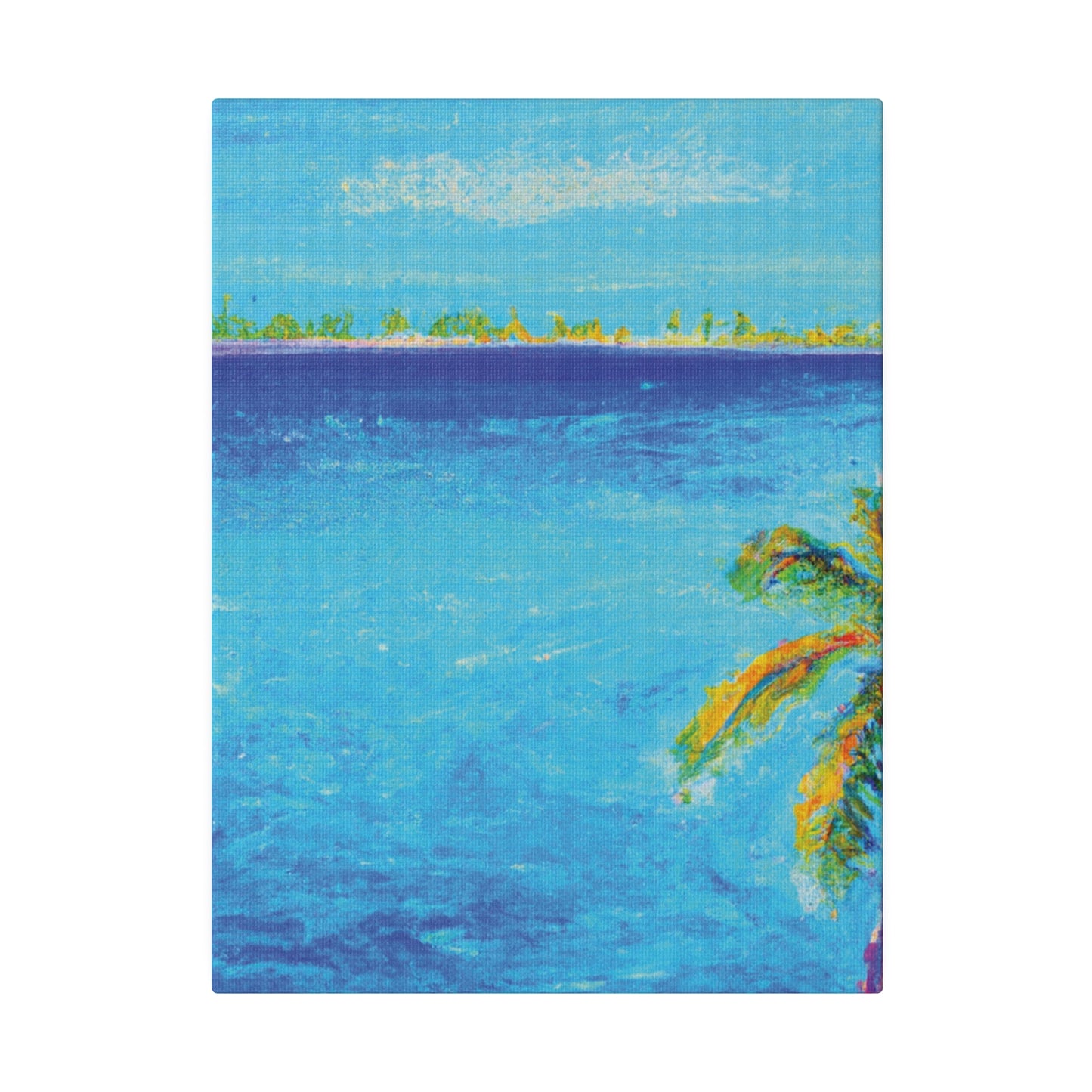 7666Q - Bahamas Ocean Painting Print | Bahamas | Ocean | Beach | Poster | Home Decor | Wall Art | Canvas