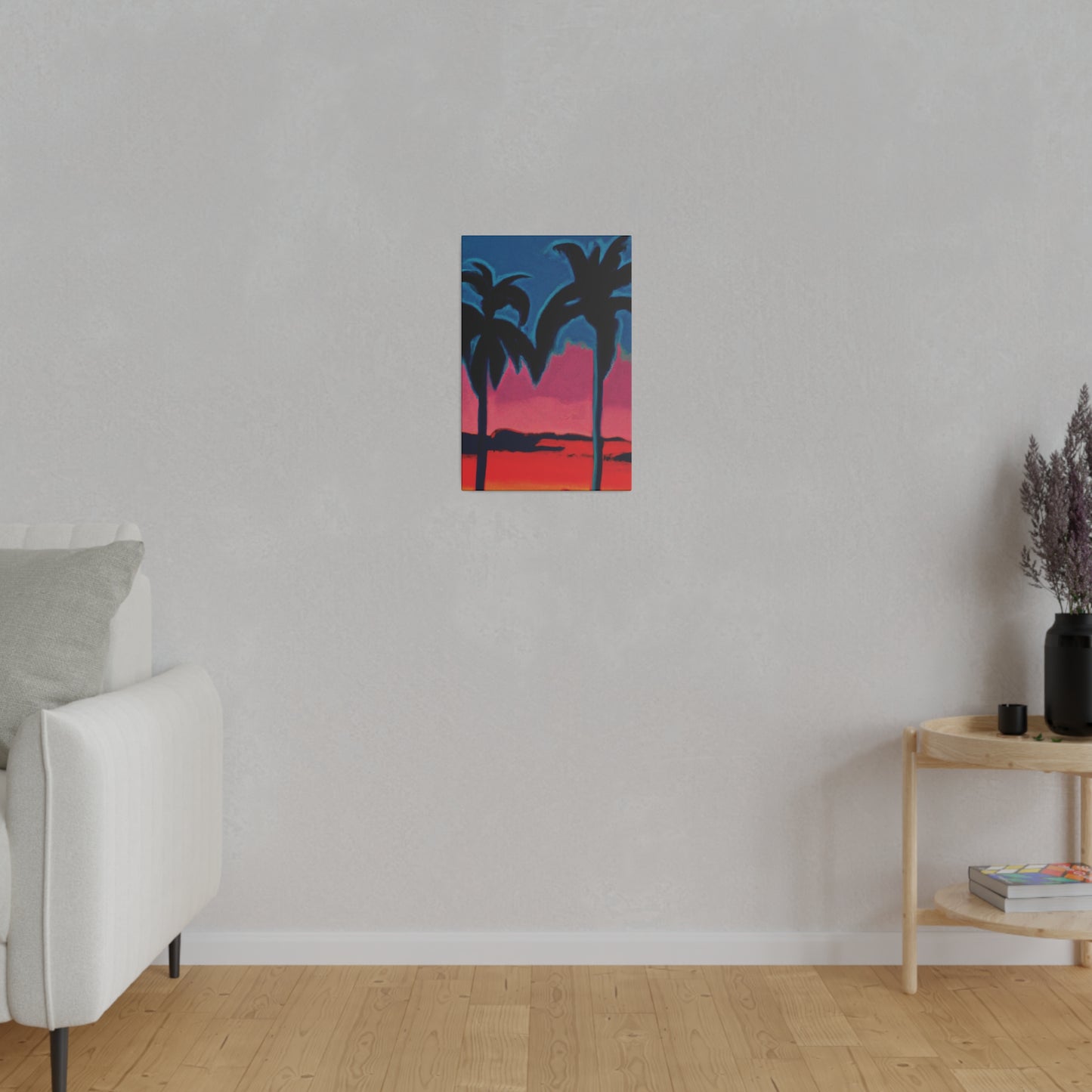 2545B - Miami Beach Sunset Painting Print | Miami | Beach | Sunset | Poster | Home Decor | Wall Art | Canvas