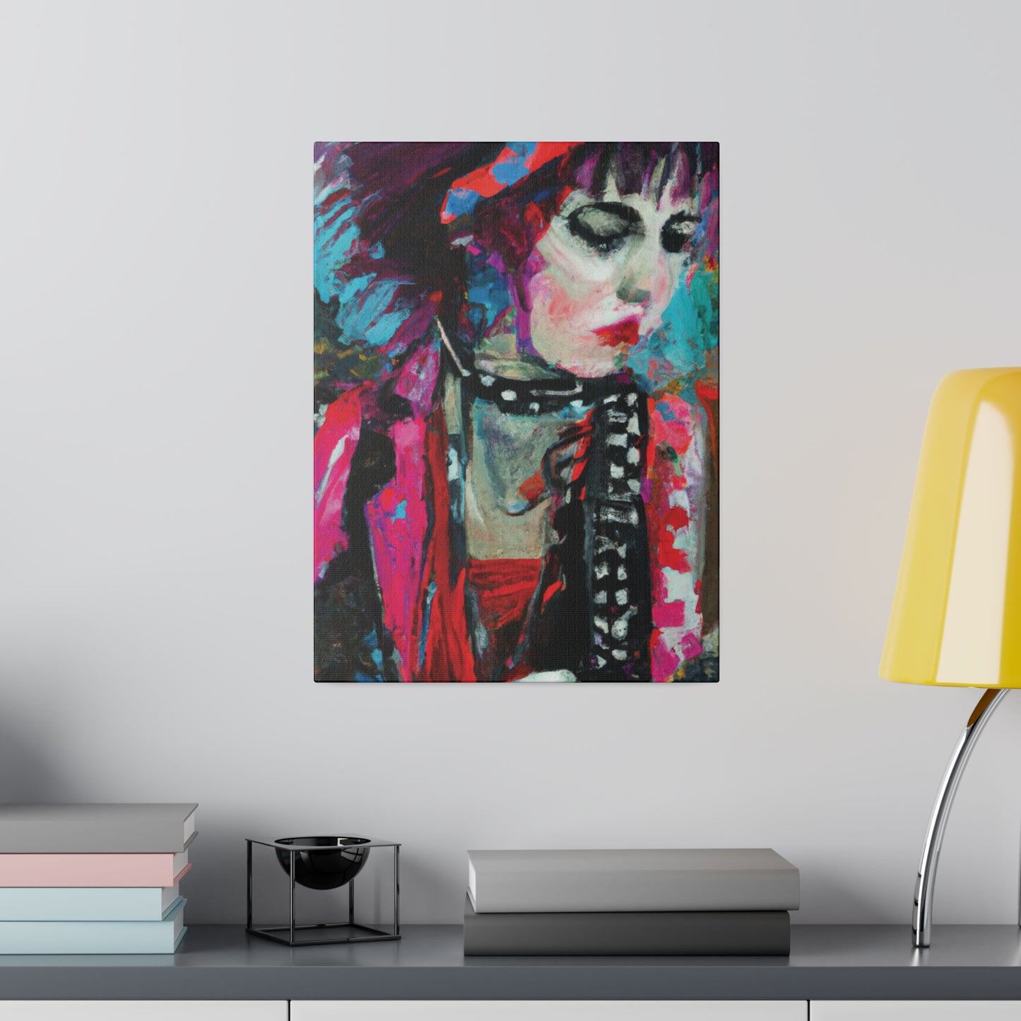 9225T - Rockstar Oil Painting Style Print | Poster | Home Decor | Wall Art | Music Art | Canvas