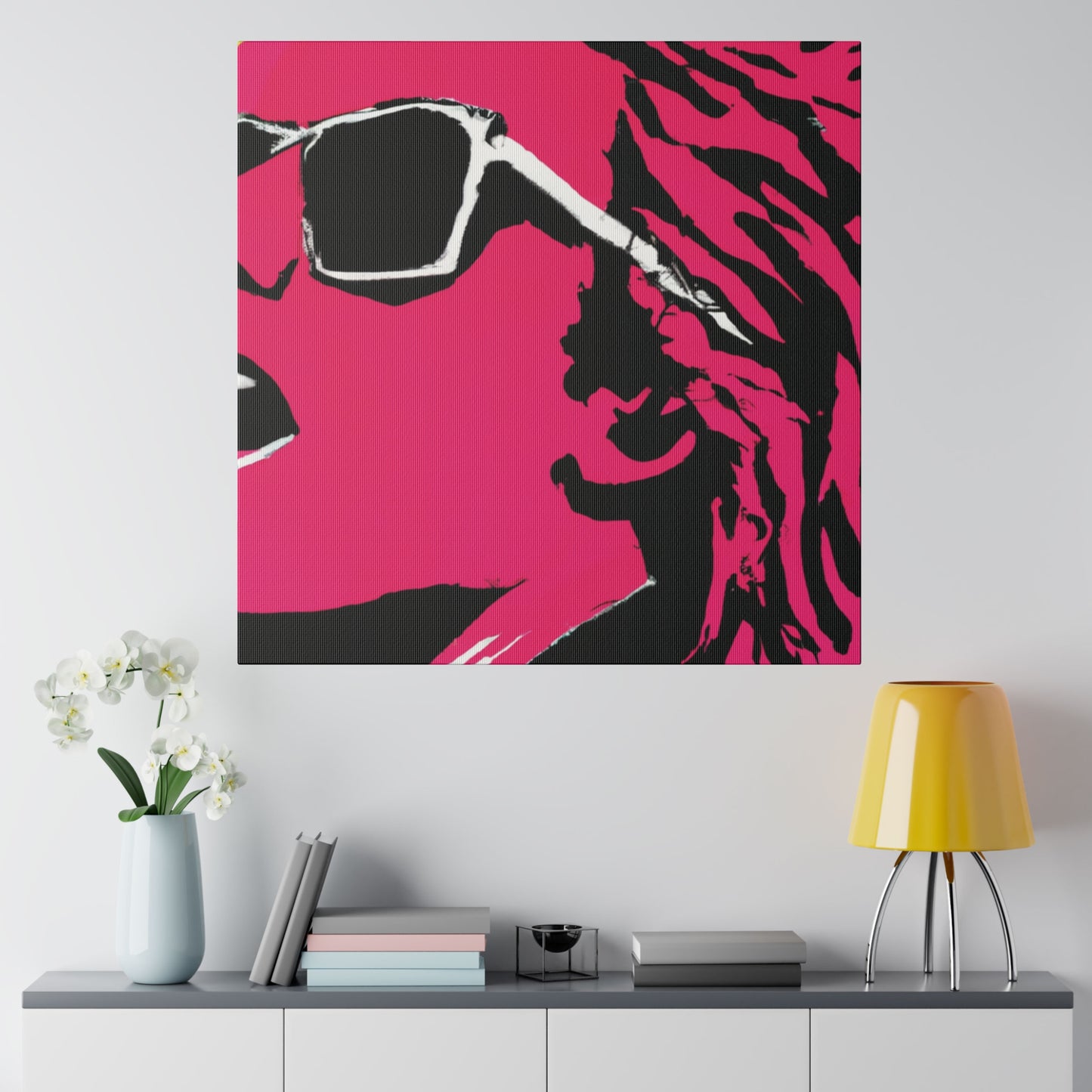 7829G - Rockstar Painting Print | Face | Abstract | Poster | Home Decor | Wall Art | Music Art | Canvas